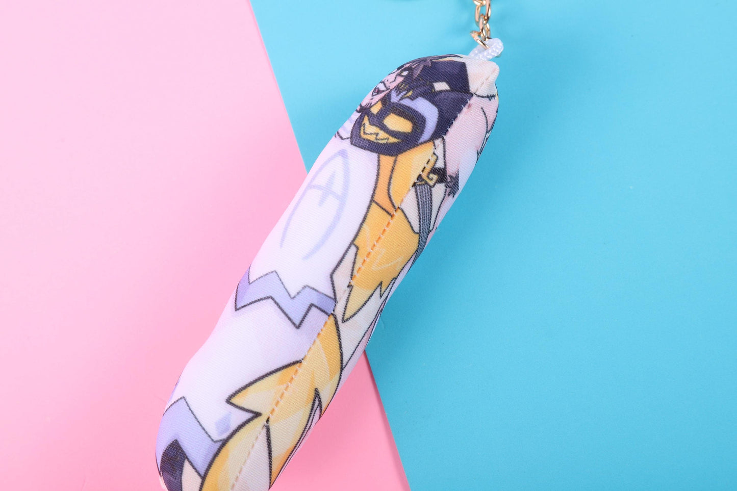 Hazbin Hotel Adam Mini Dakimakura Keychain | 11x3cm Two Way Tricot Body Pillow