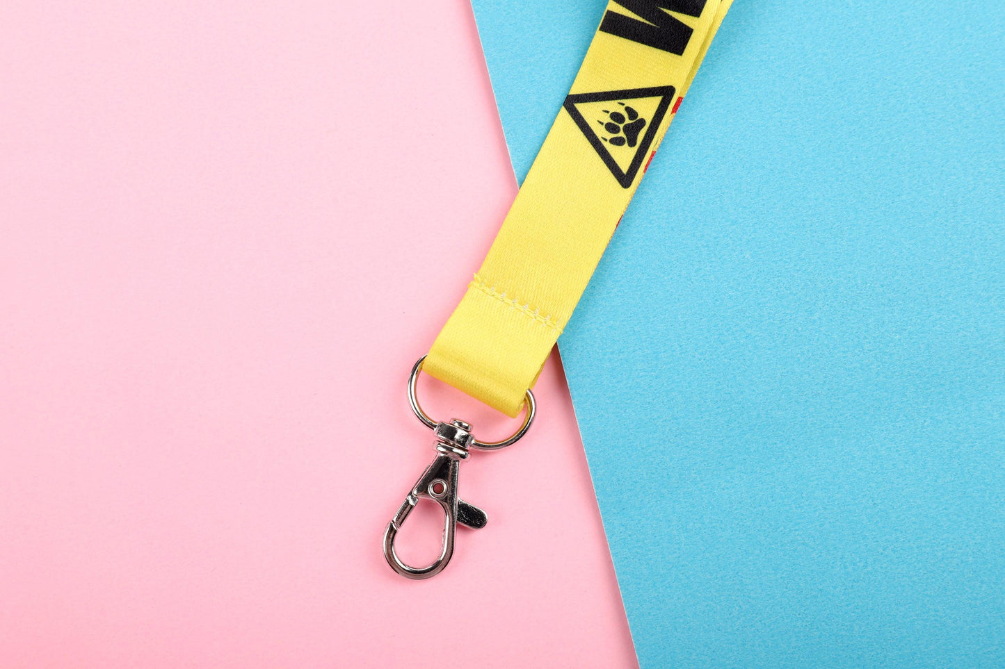 Caution Bite Risk Lanyard | Double Sided Lanyard
