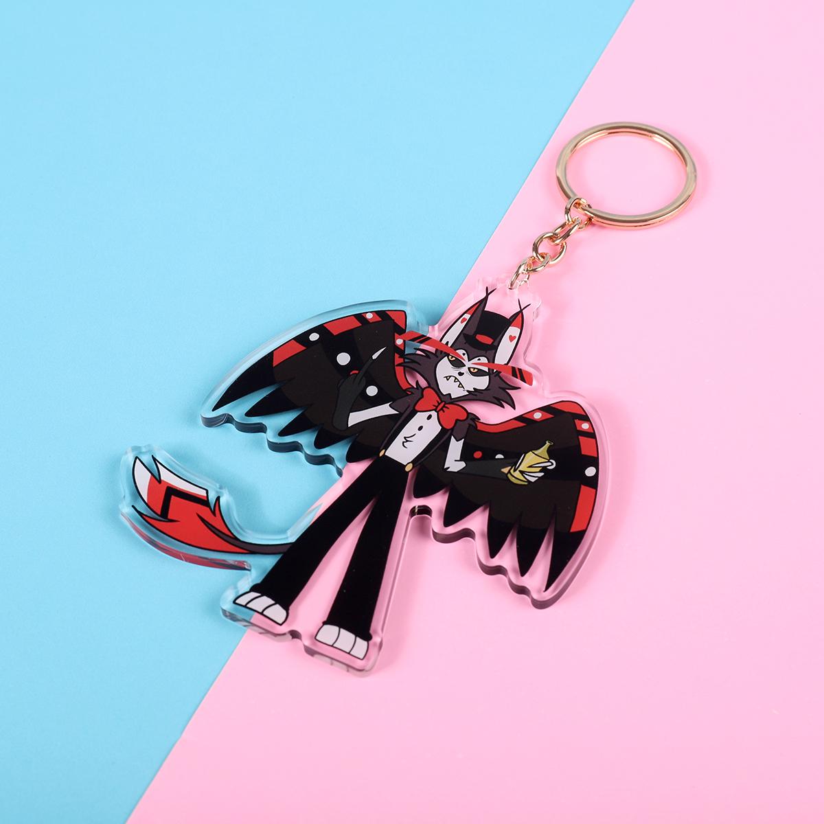 Hazbin Hotel Husk Double Sided Keychain | 4 Inch Keychain