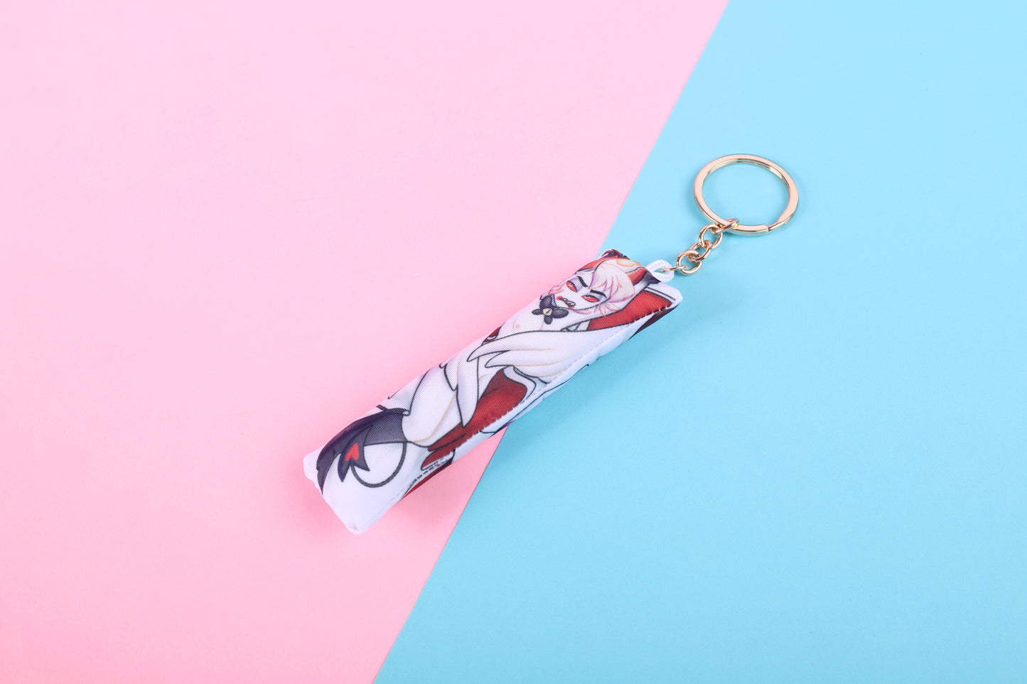 Hazbin Hotel Lucifer Mini Dakimakura Keychain | 11x3cm Two Way Tricot Daki Keychain Body Pillow (Copy)