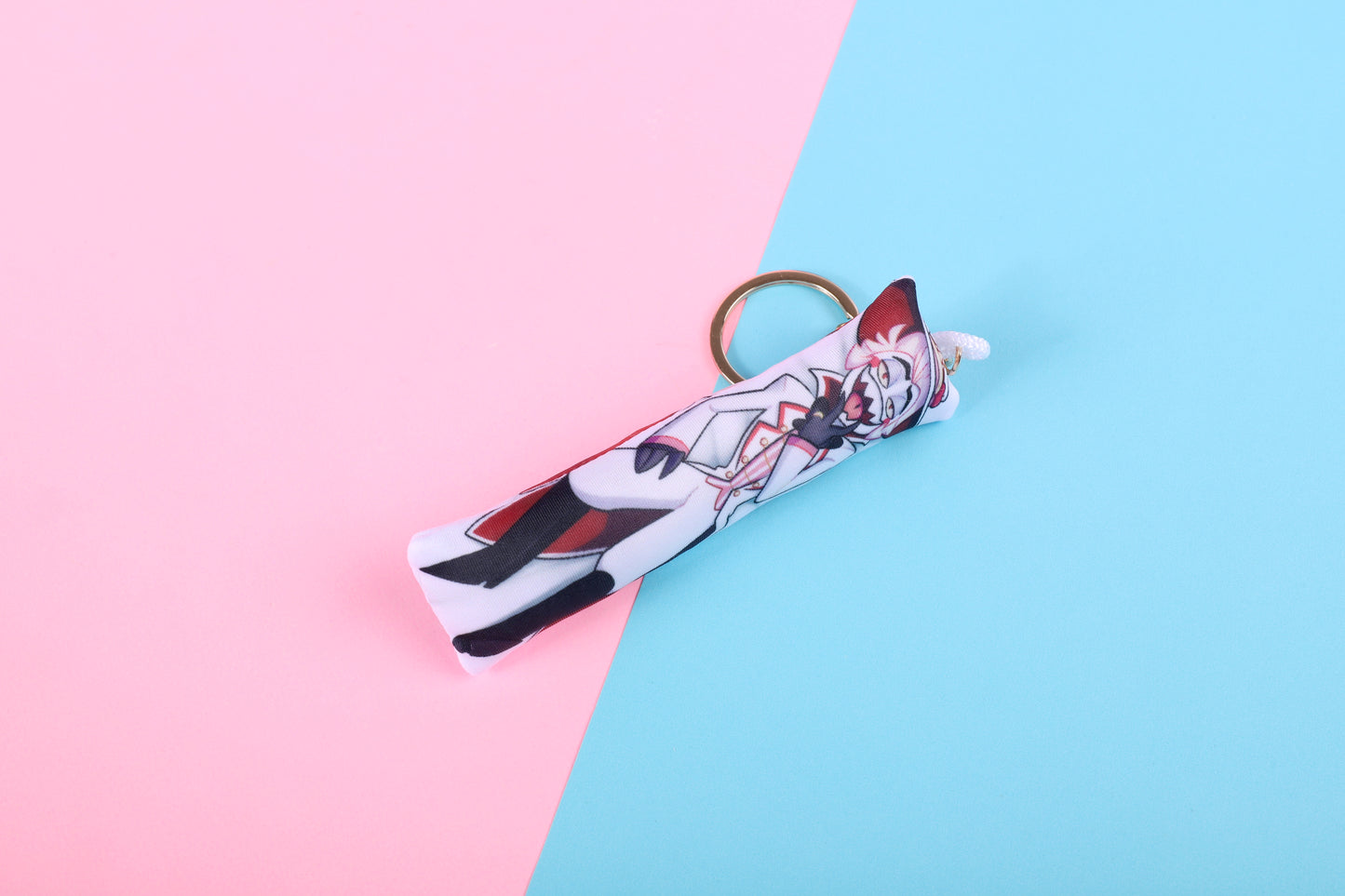 Hazbin Hotel Lucifer Mini Dakimakura Keychain | 11x3cm Two Way Tricot Daki Keychain Body Pillow (Copy)