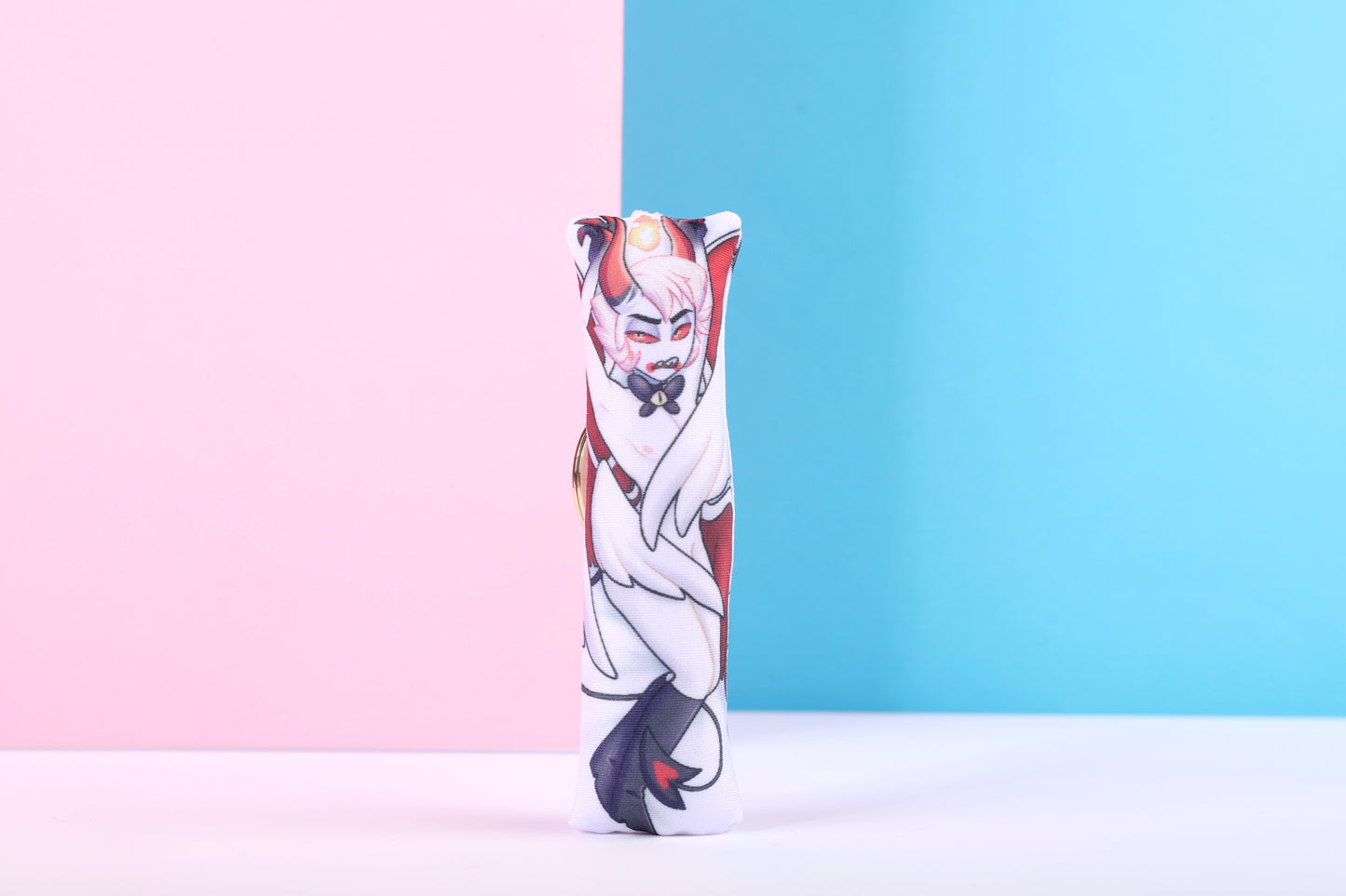 Hazbin Hotel Lucifer Mini Dakimakura Keychain | 11x3cm Two Way Tricot Daki Keychain Body Pillow (Copy)