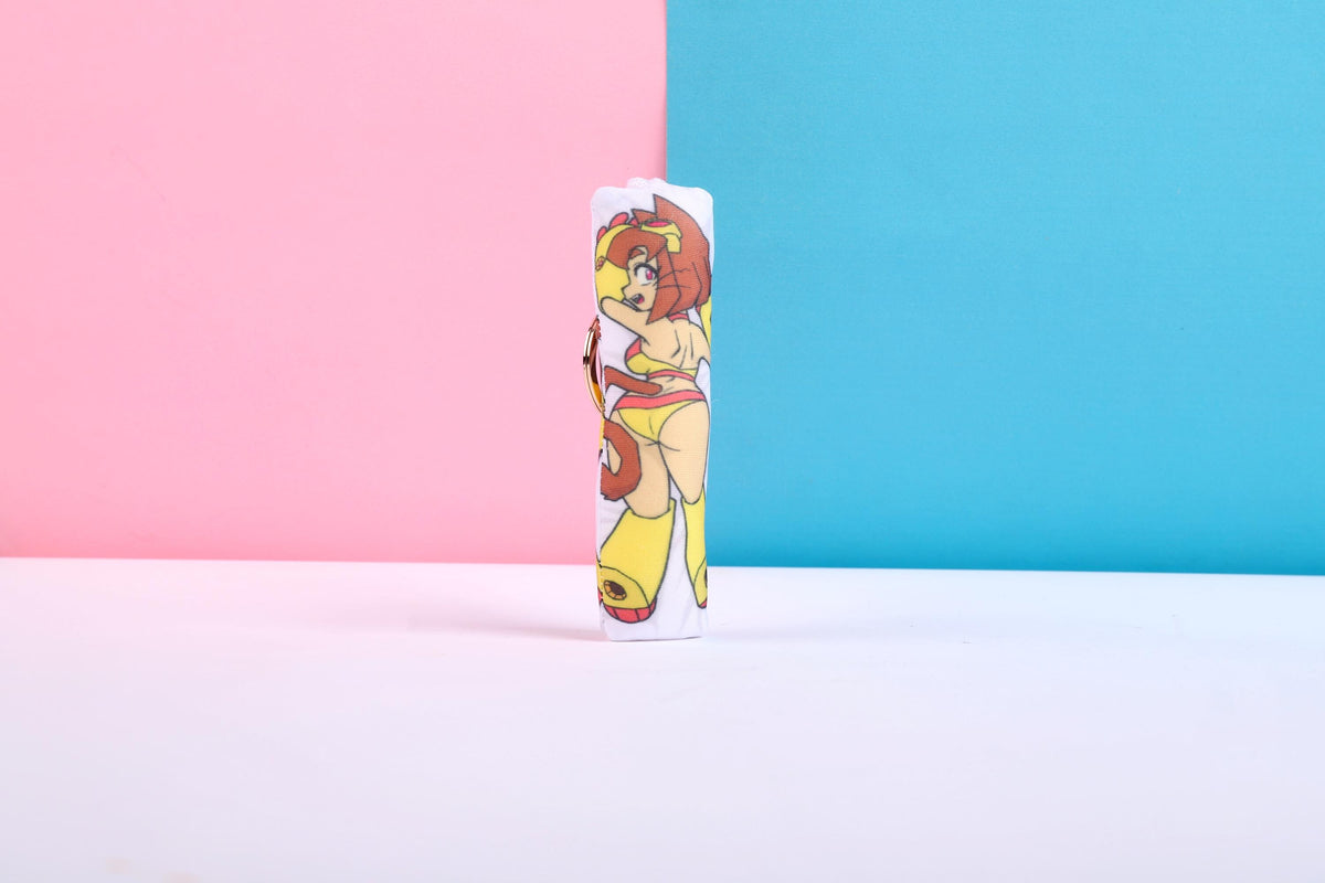 Gameoverse Kit Bodega Mini Dakimakura Keychain | 11x3cm Two Way Tricot Daki Body Pillow