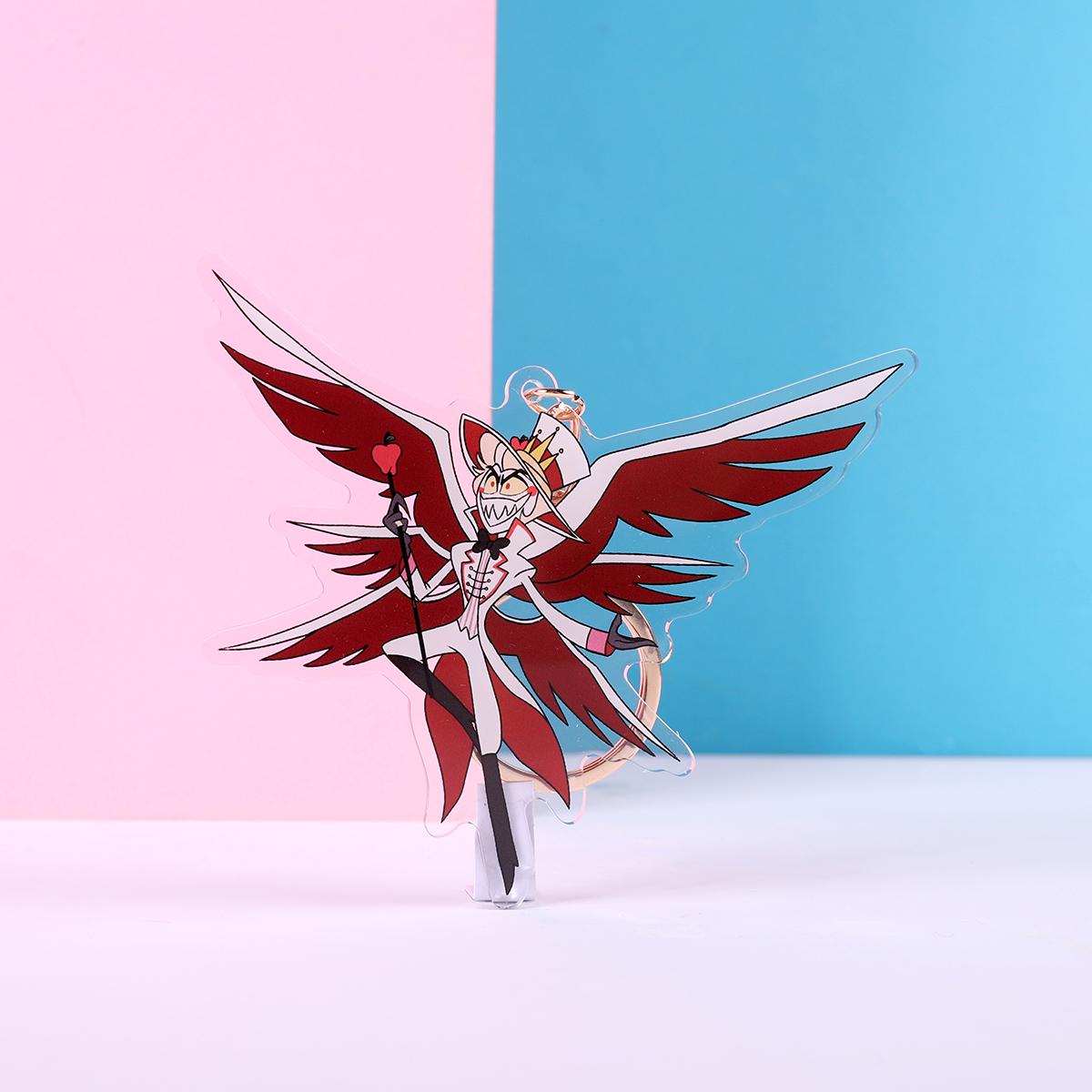 Hazbin Hotel Lucifer Morningstar Double Sided Keychain | 4 Inch Keychain