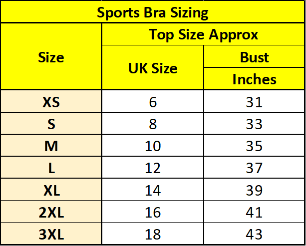 Caution Brat Underwear Sports Bra Top | Sizes XS - 3XL