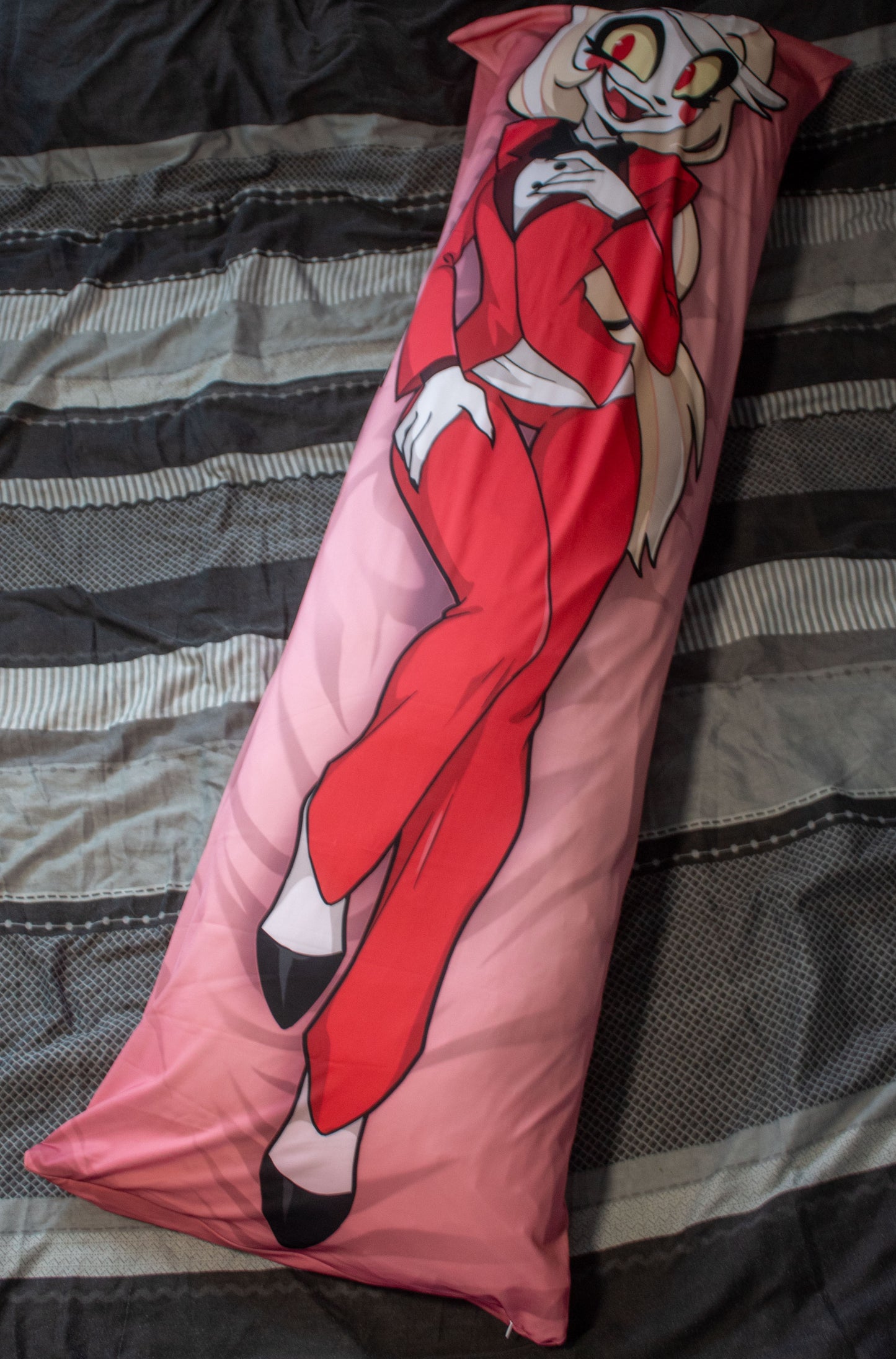Hazbin Hotel Charlie Clothed Dakimakura Pillowcase | 50x150cm Two Way Tricot Daki Body Pillow