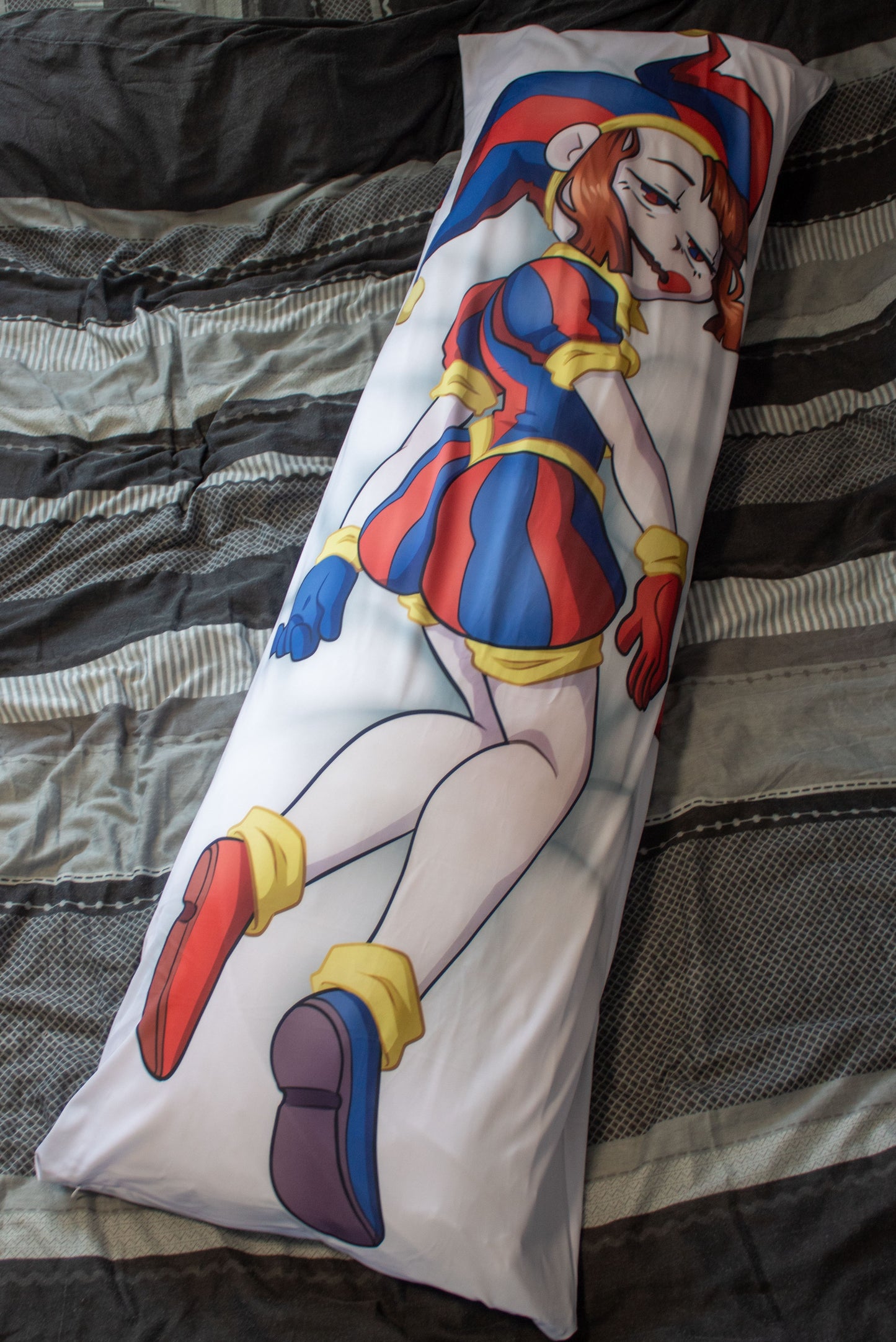 The Amazing Digital Circus Pomni Dakimakura Pillowcase | 50x150cm Two Way Tricot Daki Body Pillow