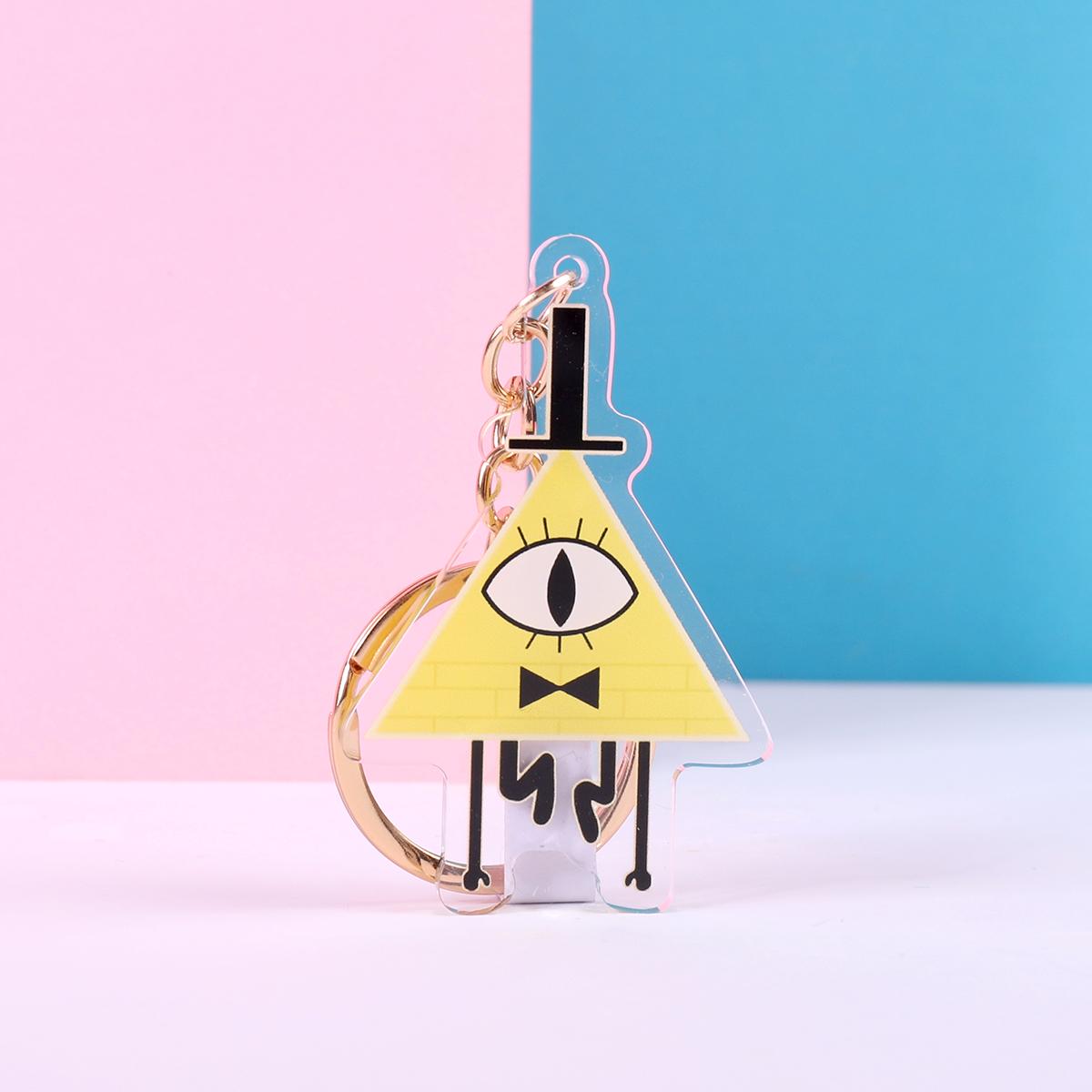 Gravity Falls Bill Cypher Double Sided Keychain | 4 Inch Keychain