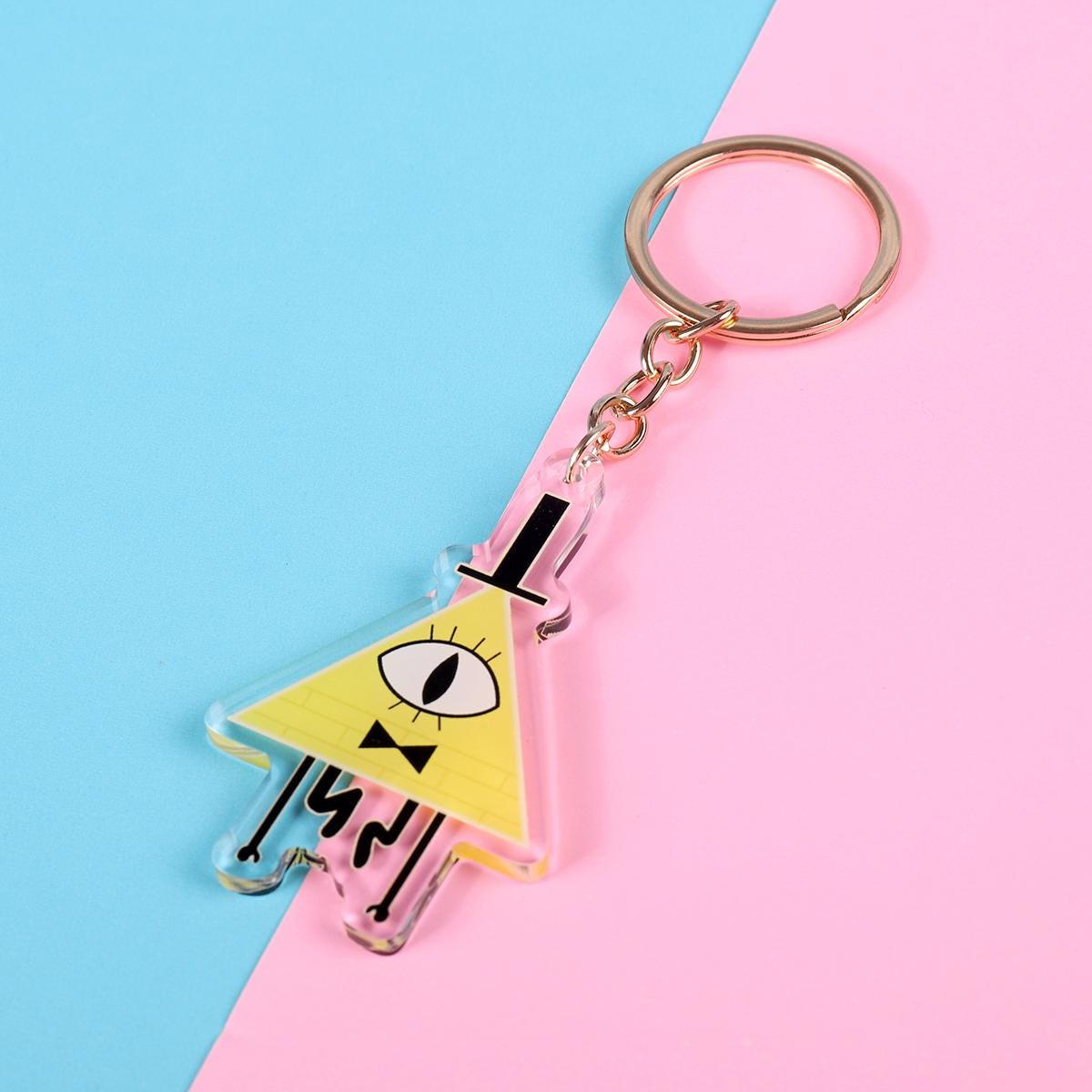 Gravity Falls Bill Cypher Double Sided Keychain | 4 Inch Keychain