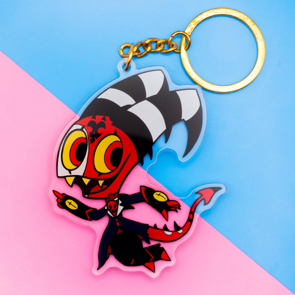Chibi Blitz Helluva Boss Double Sided Keychain | 3 Inch Keychain