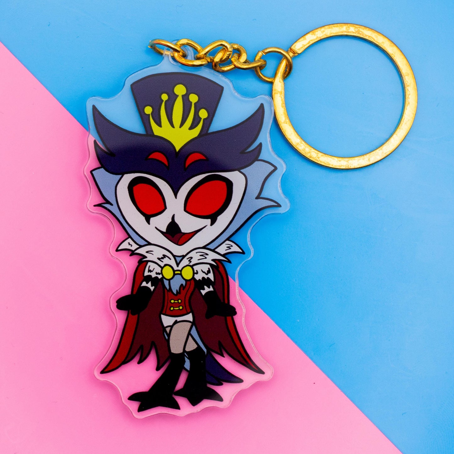 Chibi Stolas Helluva Boss Double Sided Keychain | 3 Inch Keychain