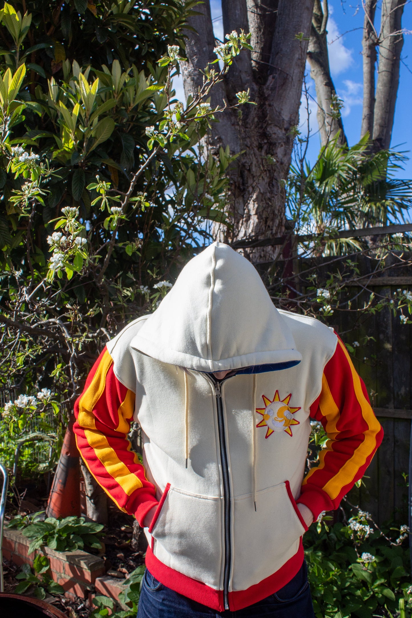 Five Nights at Freddy's Sun / Daycare Attendant & Moon Inspired Reversible Hoodie | Soft Zip Up Hoodie with Embroidery FNAF Security Breach