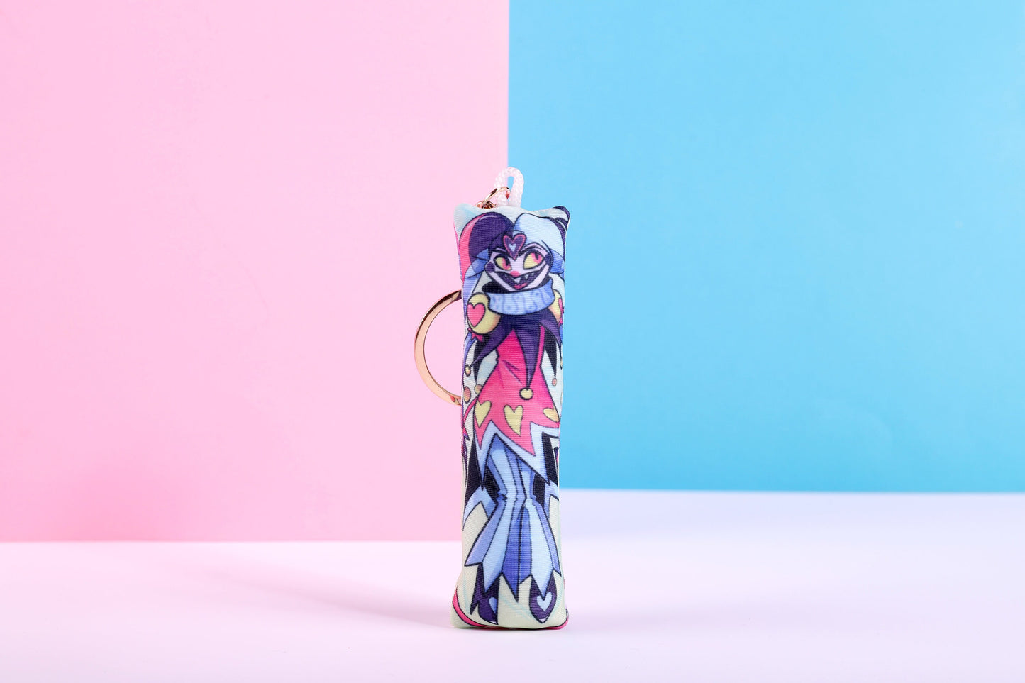 Helluva Boss Fizzarolli Mini Dakimakura Keychain | 11x3cm Two Way Tricot Daki Keychain Body Pillow