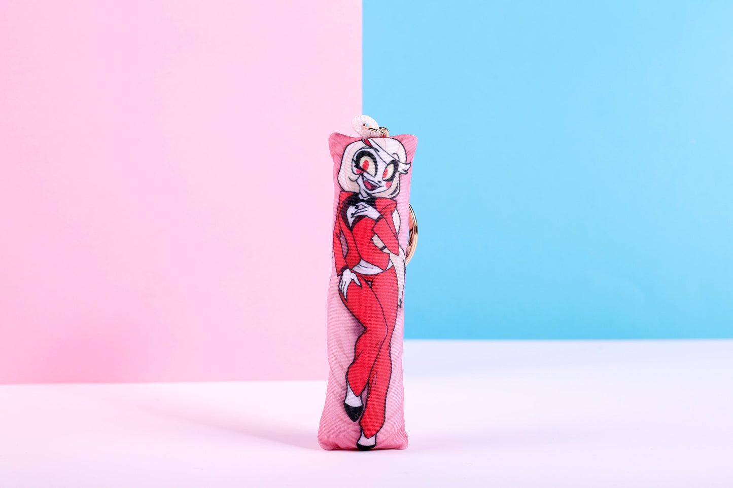 Hazbin Hotel Charlie Mini Dakimakura Keychain | 11x3cm Two Way Tricot Daki Keychain Body Pillow
