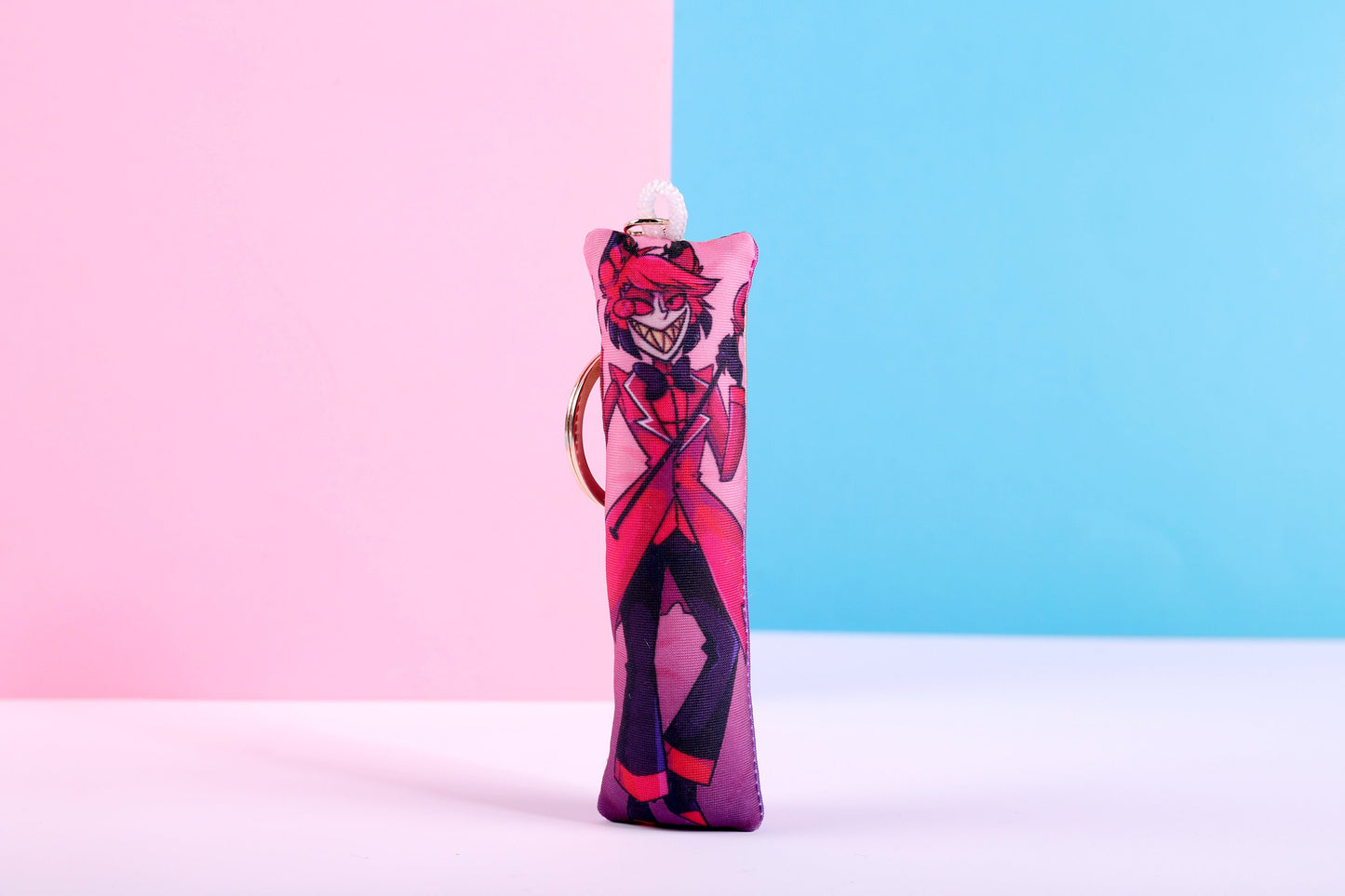 Hazbin Hotel Alastor Mini Dakimakura Keychain | 11x3cm Two Way Tricot Daki Keychain Body Pillow