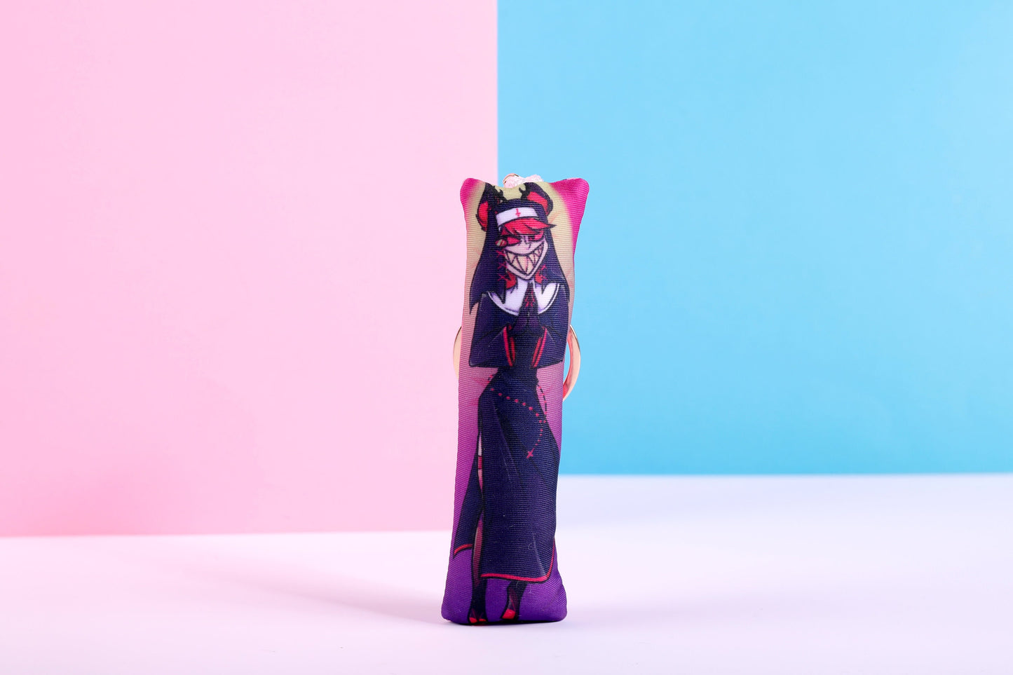 Hazbin Hotel Alastor Mini Dakimakura Keychain | 11x3cm Two Way Tricot Daki Keychain Body Pillow