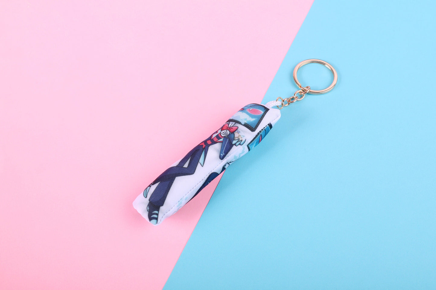 Hazbin Hotel Vox Mini Dakimakura Keychain | 11x3cm Two Way Tricot Daki Keychain Body Pillow