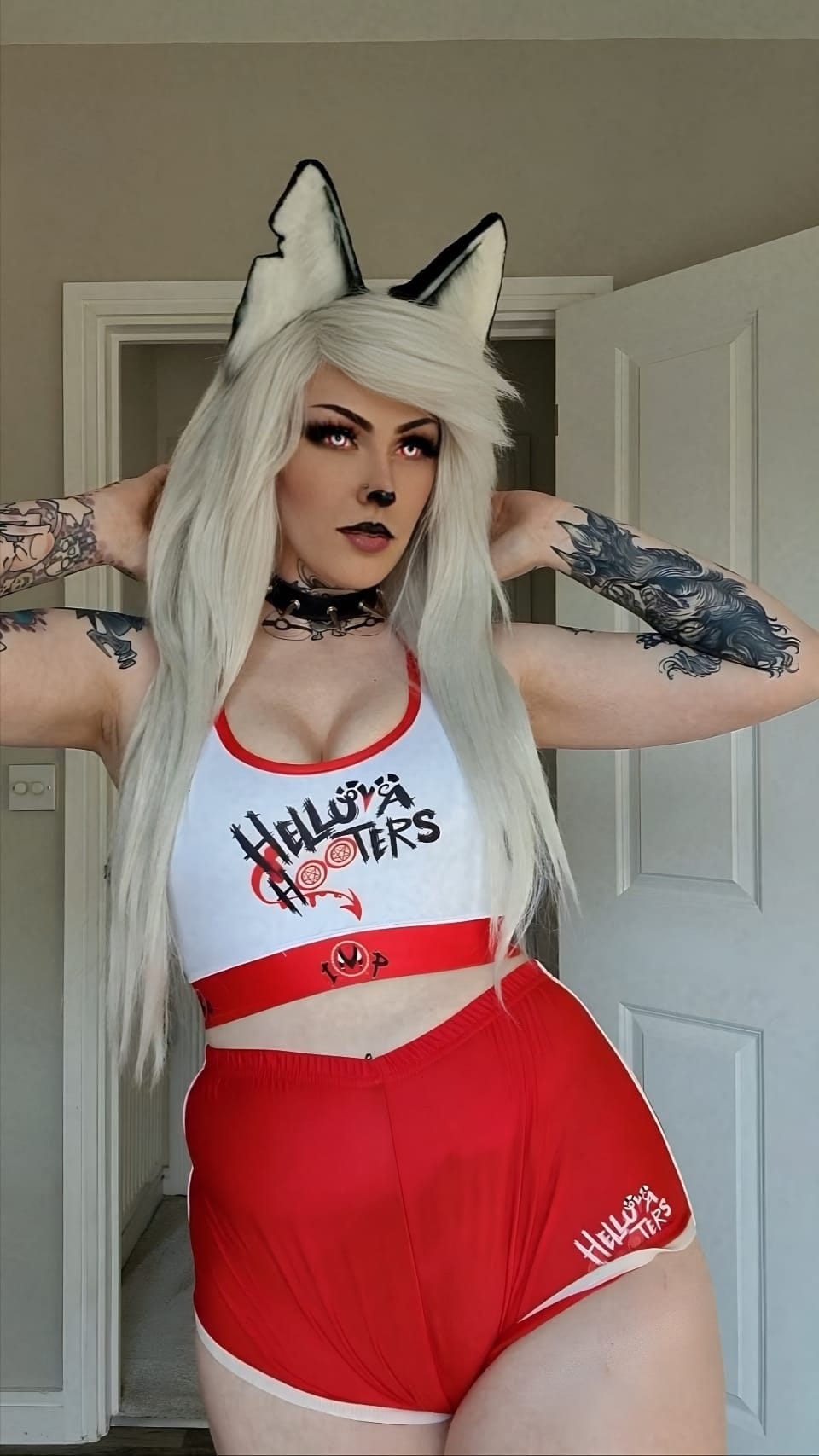 Helluva Hooters Cosplay | Sports Bra, Shorts & Socks | XS-3XL Sizes