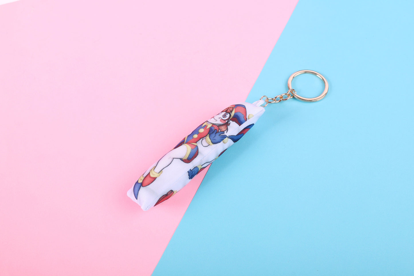 The Amazing Digital Circus Pomni Mini Dakimakura Keychain | 11x3cm Two Way Tricot Daki Keychain Body Pillow