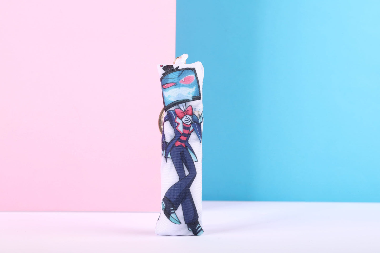 Hazbin Hotel Vox Mini Dakimakura Keychain | 11x3cm Two Way Tricot Daki Keychain Body Pillow