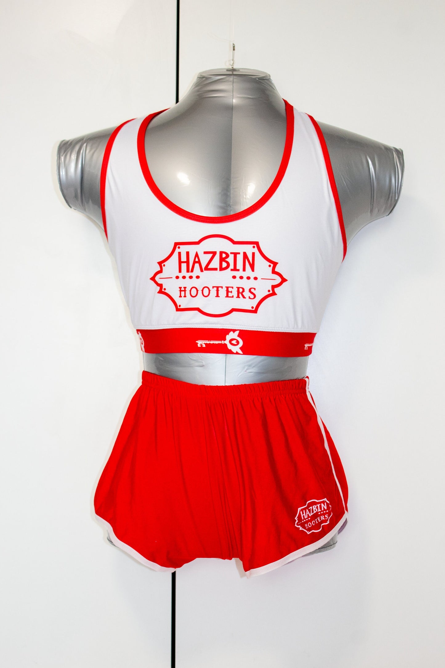 Hazbin Hooters Cosplay | Sports Bra, Shorts & Socks | XS-3XL Sizes