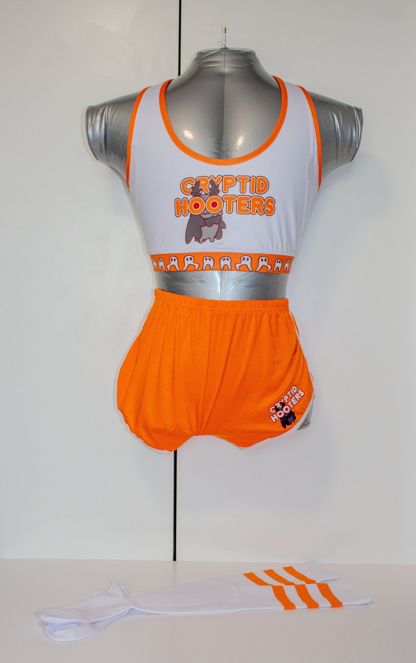 Cryptid Hooters Cosplay | Sports Bra, Shorts & Socks | XS-3XL Sizes