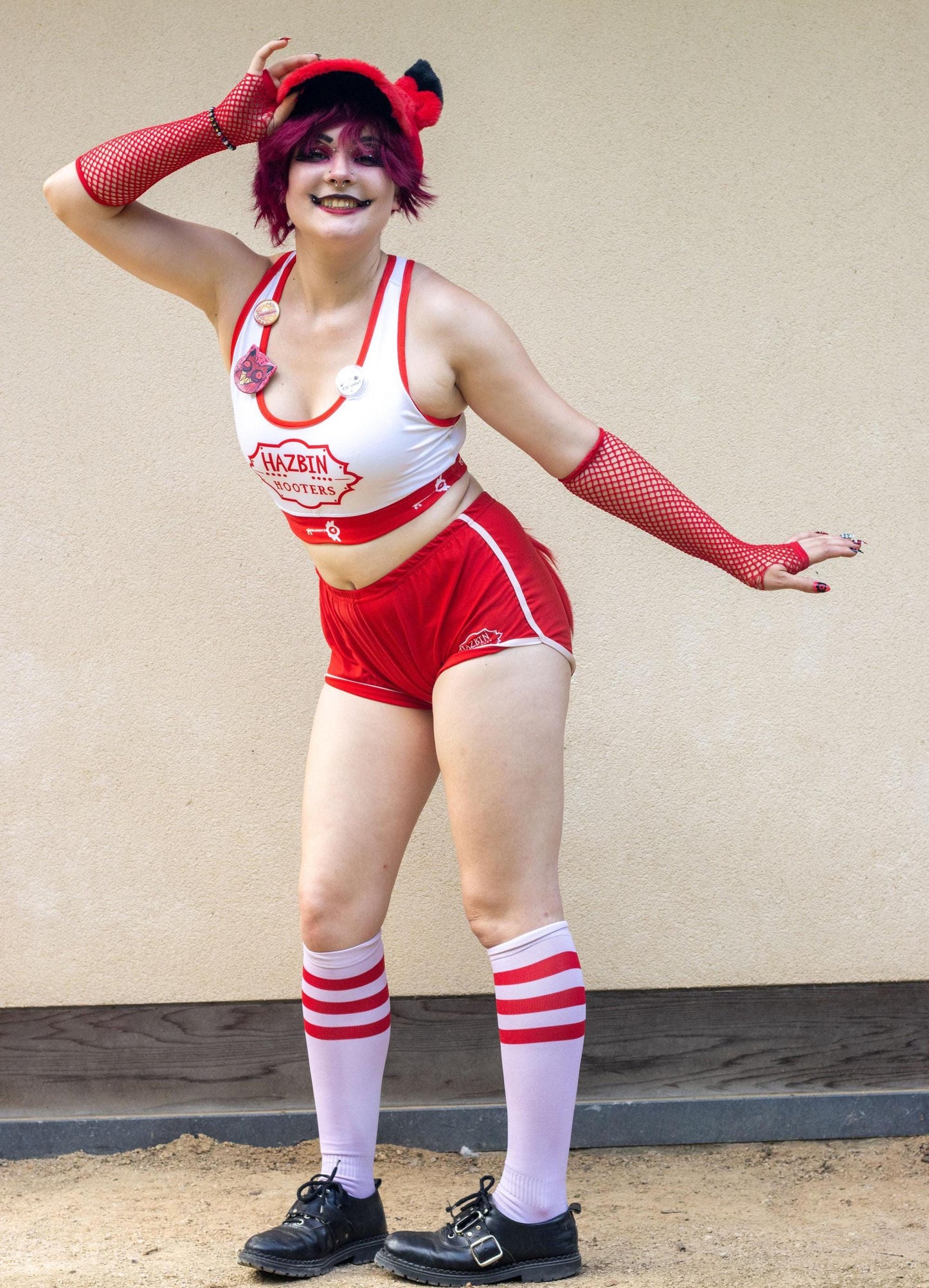 Hazbin Hooters Cosplay | Sports Bra, Shorts & Socks | XS-3XL Sizes