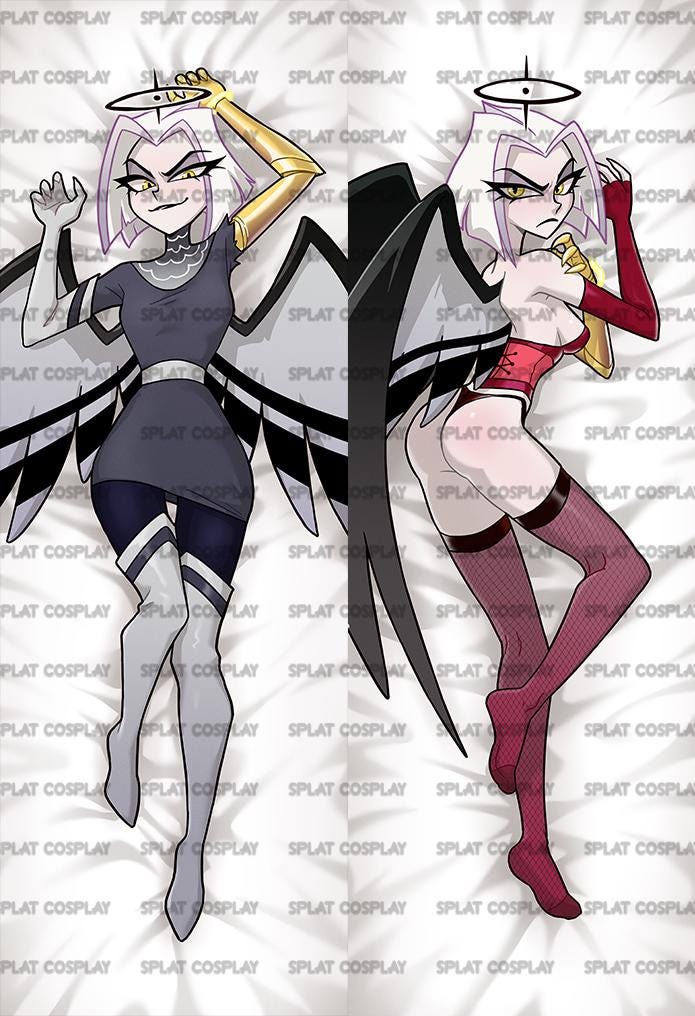 Hazbin Hotel Lute Exorcist Dakimakura Pillowcase | 50x150cm Two Way Tricot Daki Body Pillow