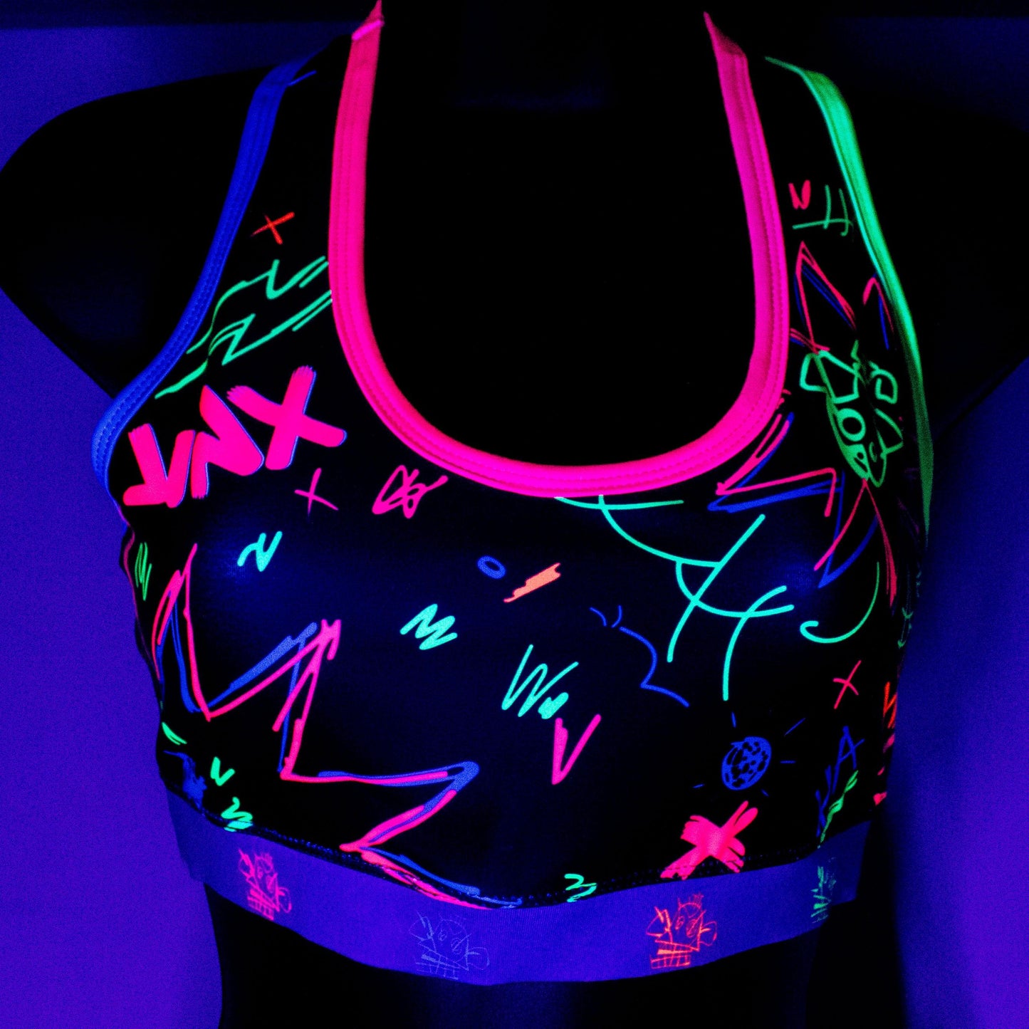 Arcane Jinx Inspired Crop and Boxer Set | Sports Bra & Boxer Shorts | XS-3XL Sizes