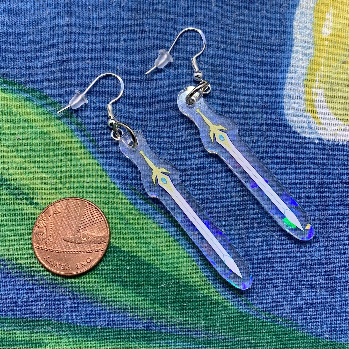 She-Ra New Sword Holographic Double Sided Earrings | 2 Inch Earrings