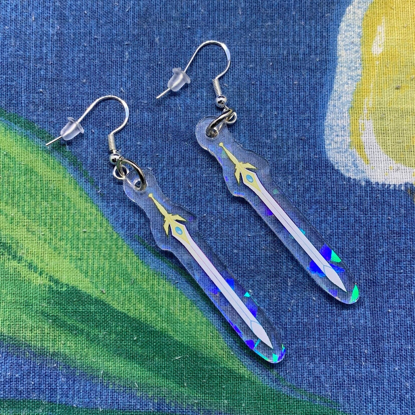She-Ra New Sword Holographic Double Sided Earrings | 2 Inch Earrings