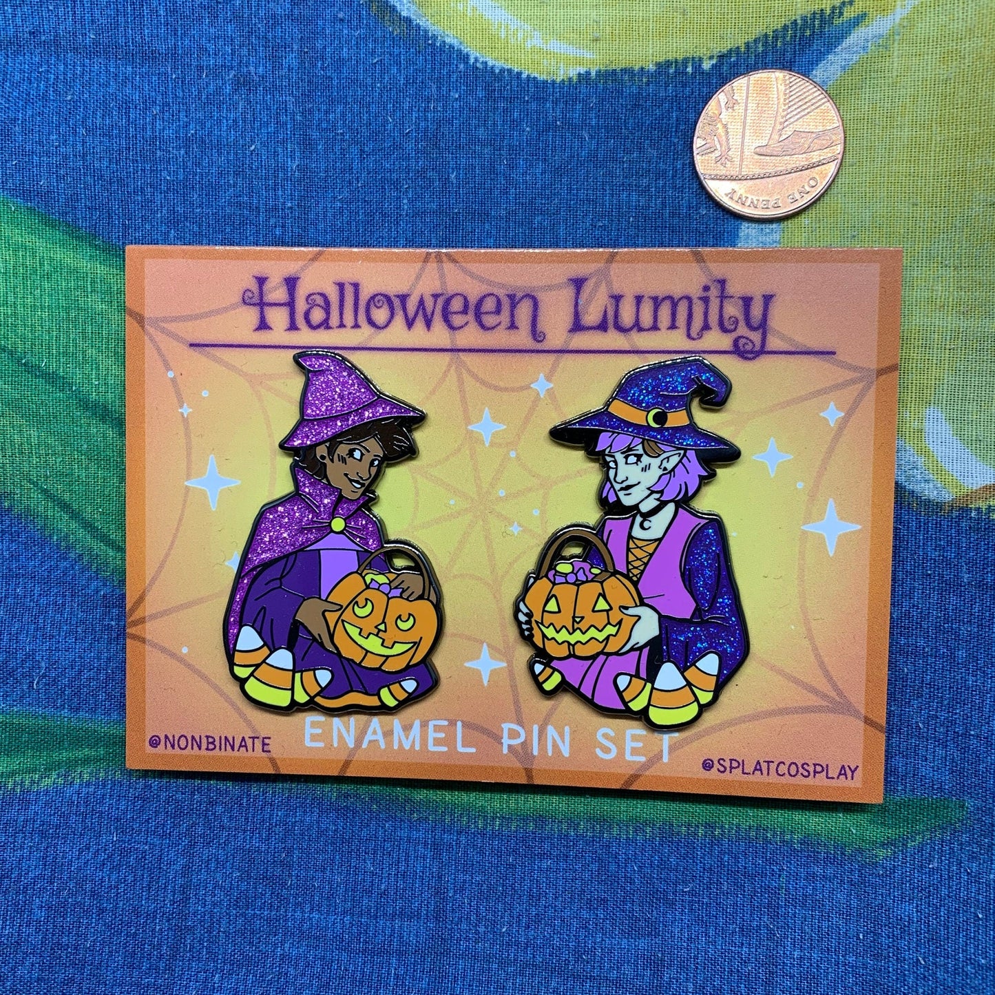 Owl House Amity + Luz Halloween 2 Enamel Pin Set | 2 Inch Hard Enamel Pin