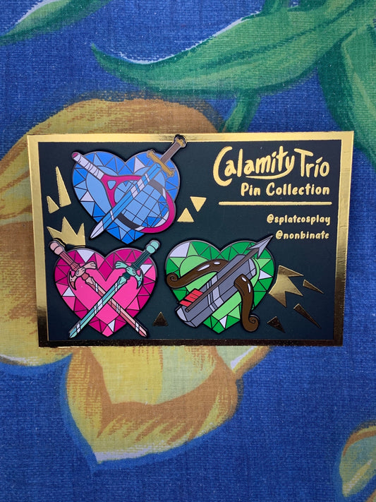 Amphibia Calamity Trio Pin Collection | Set of 3 Two Inch Enamel Pins