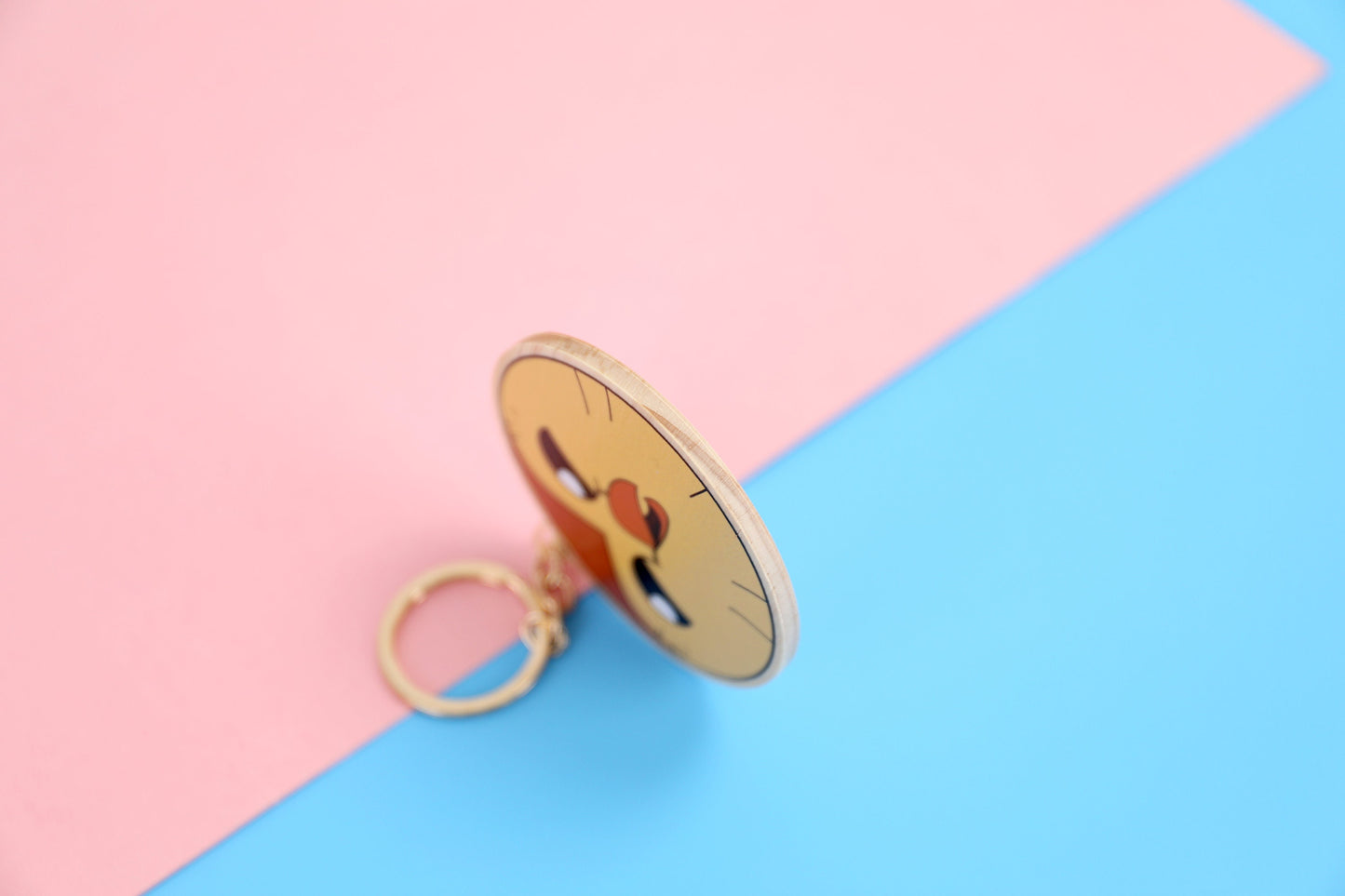 Happy Hooty Owl House Wooden Keychain | 3 Inch Wooden Keychain