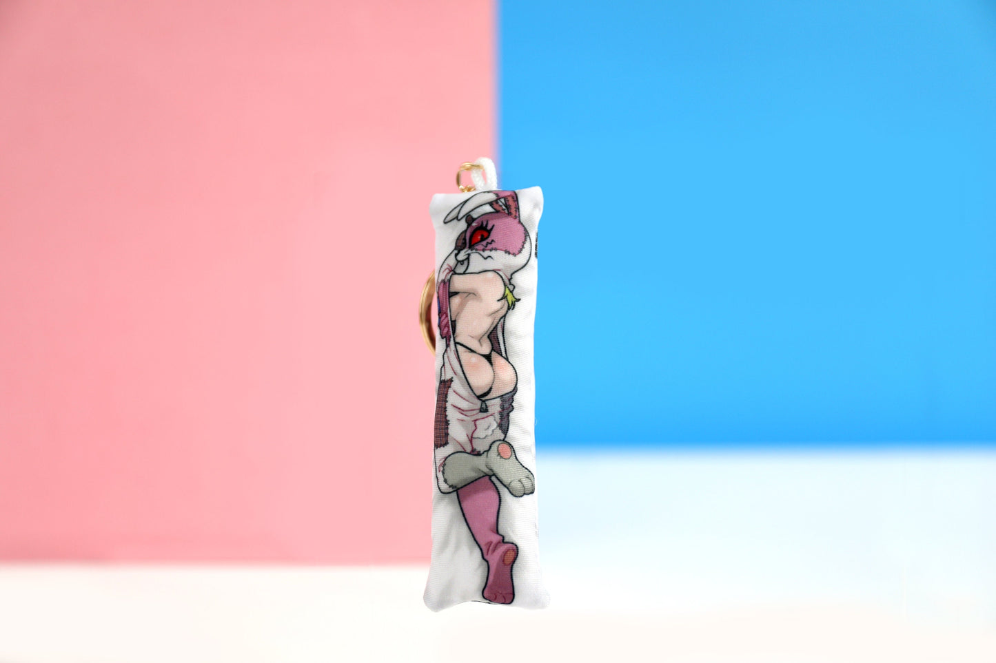 FNAF Vanny Mini Dakimakura Keychain | 11x3cm Two Way Tricot Daki Keyhain