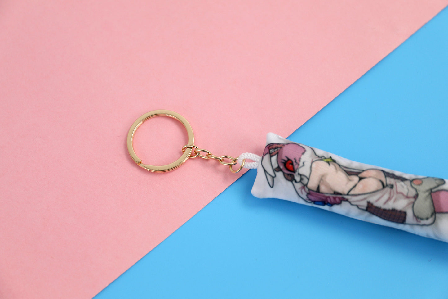 FNAF Vanny Mini Dakimakura Keychain | 11x3cm Two Way Tricot Daki Keyhain