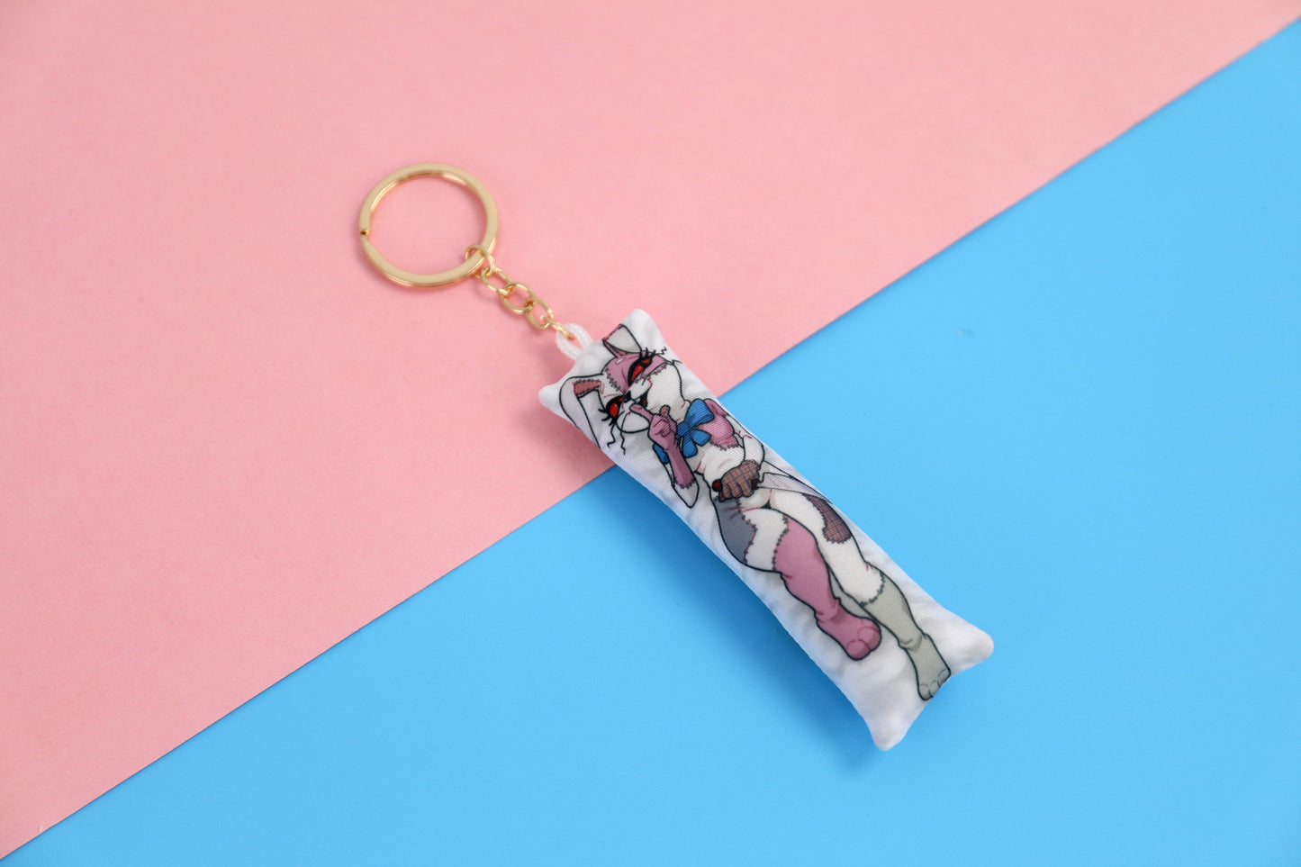 FNAF Vanny Mini Dakimakura Keychain | 11x3cm Two Way Tricot Daki Keyhain