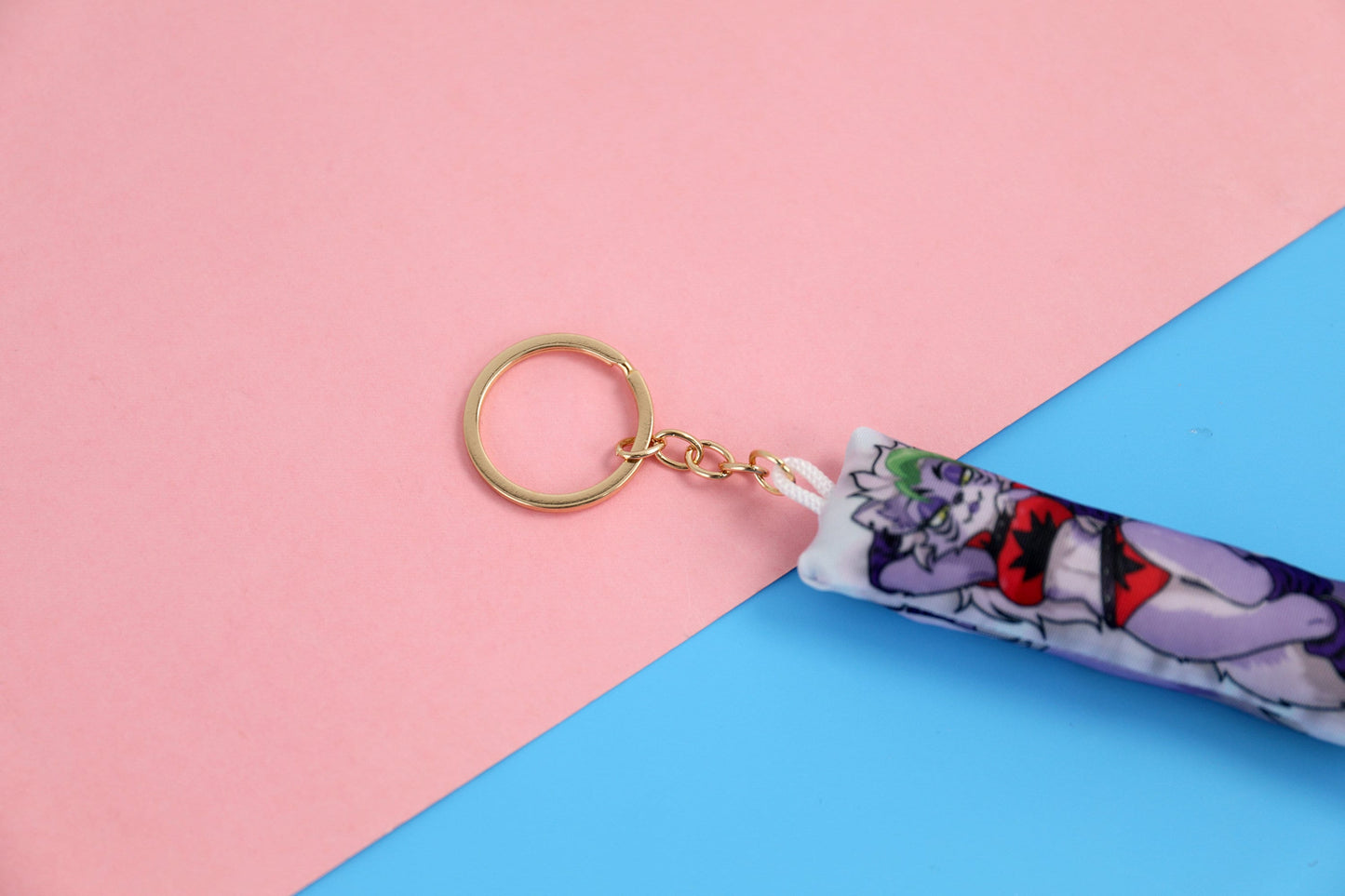 FNAF Roxanne Wolf Mini Dakimakura Keychain | 11x3cm Two Way Tricot Daki Keyhain