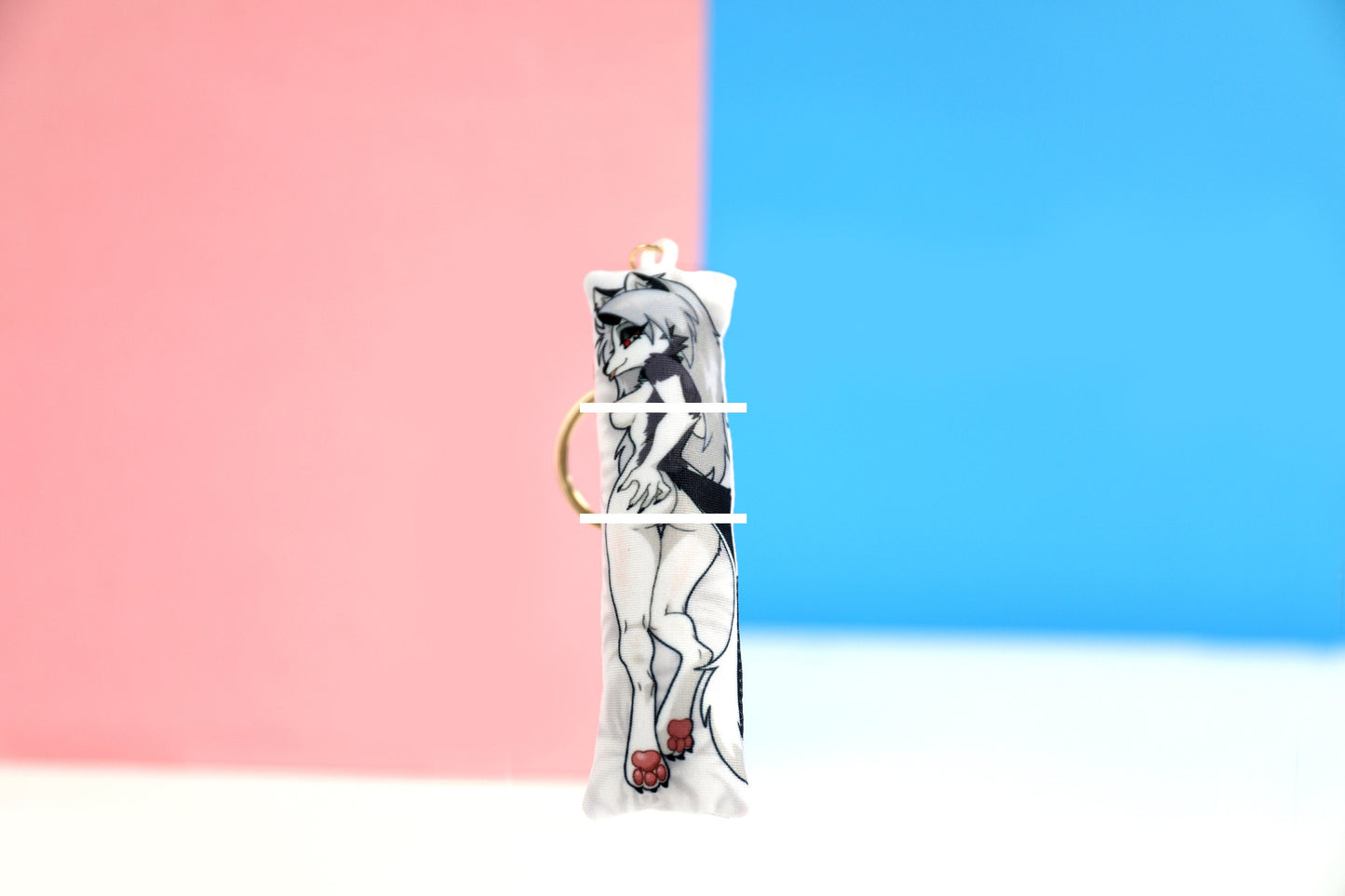 Helluva Boss Mature Loona Mini Dakimakura Keychain | 11x3cm Two Way Tricot Daki Keyhain