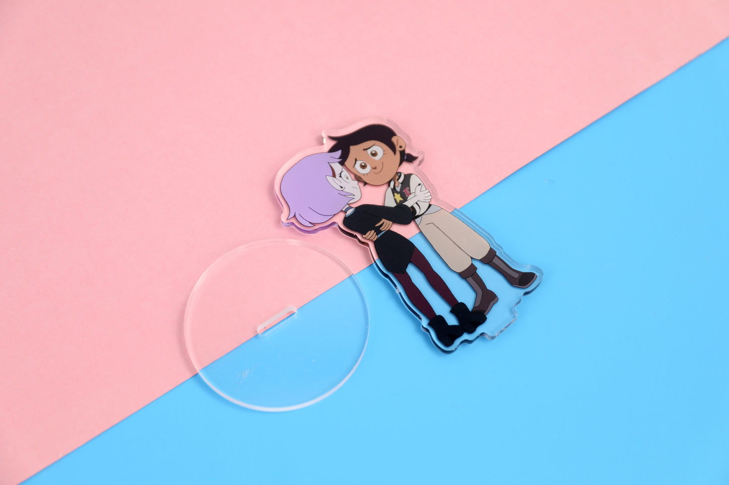 Owl House Lumity Season 2 Finale Double Sided Acrylic Standee | 4 Inch Standee