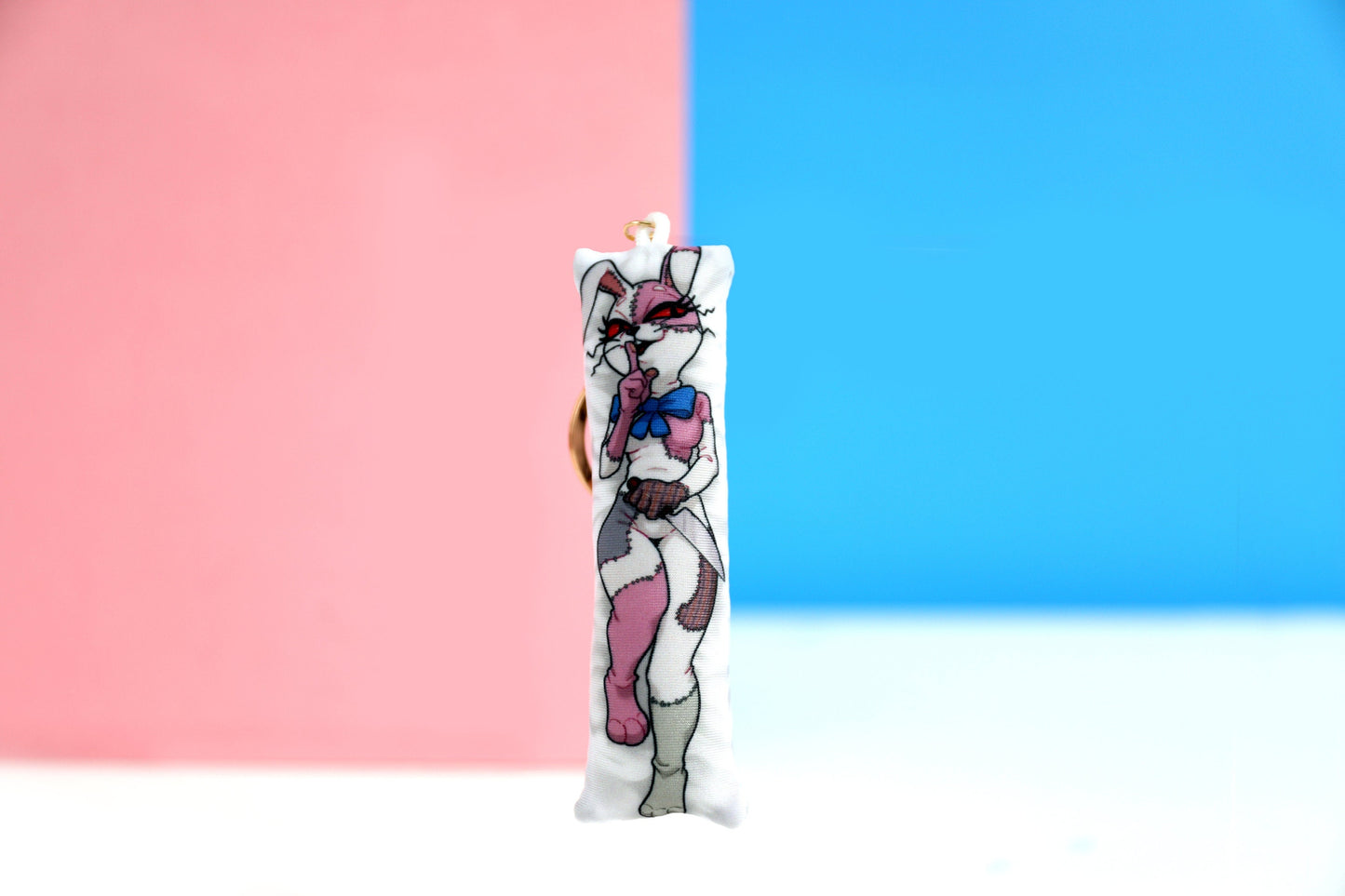 FNAF Vanny Mini Dakimakura Keychain | 11x3cm Two Way Tricot Daki Keyhain