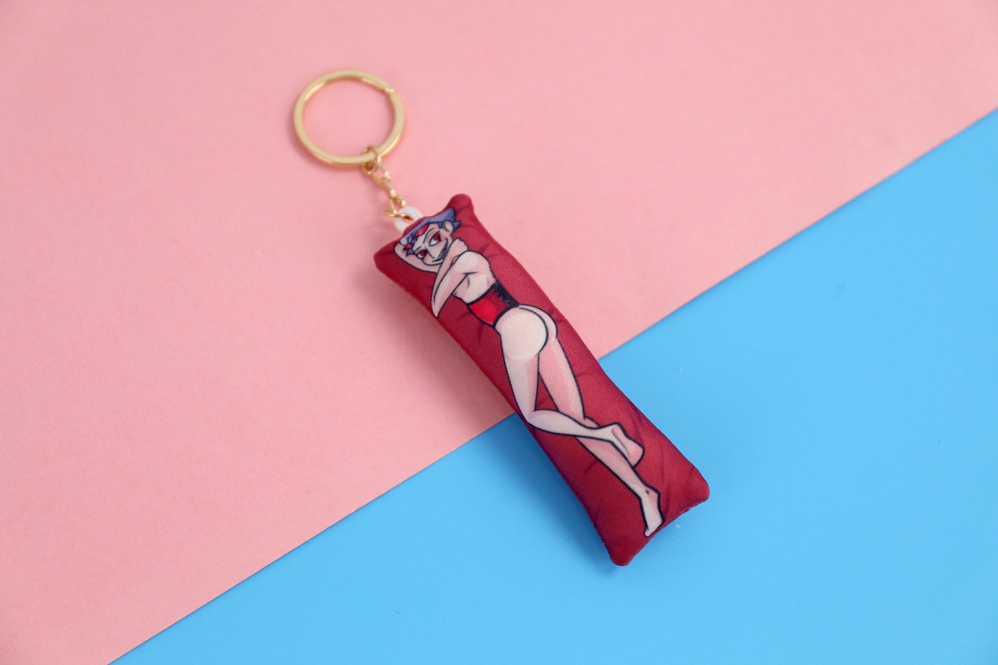 Helluva Boss Stolas humano Mini Dakimakura Llavero de <br> No encuentra el producto que te gusta? Llavero Daki Tricot bidireccional 11x3cm
