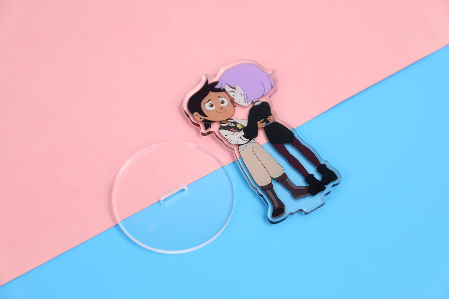 Owl House Lumity Season 2 Finale Double Sided Acrylic Standee | 4 Inch Standee