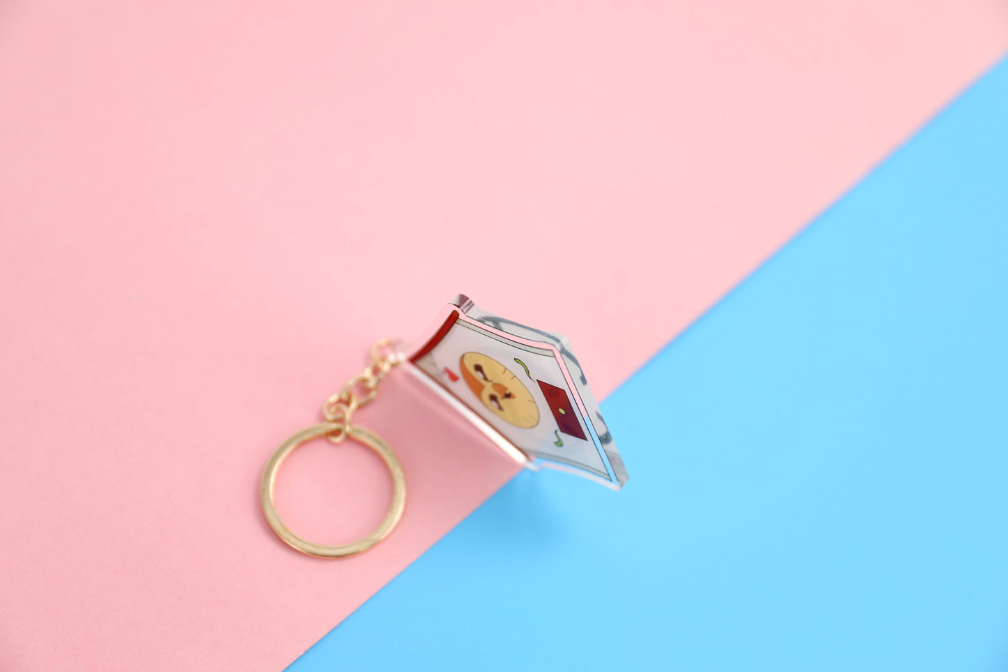 Port-A-Hooty Owl House Double Sided Keychain | 2.5 Inch Keychain