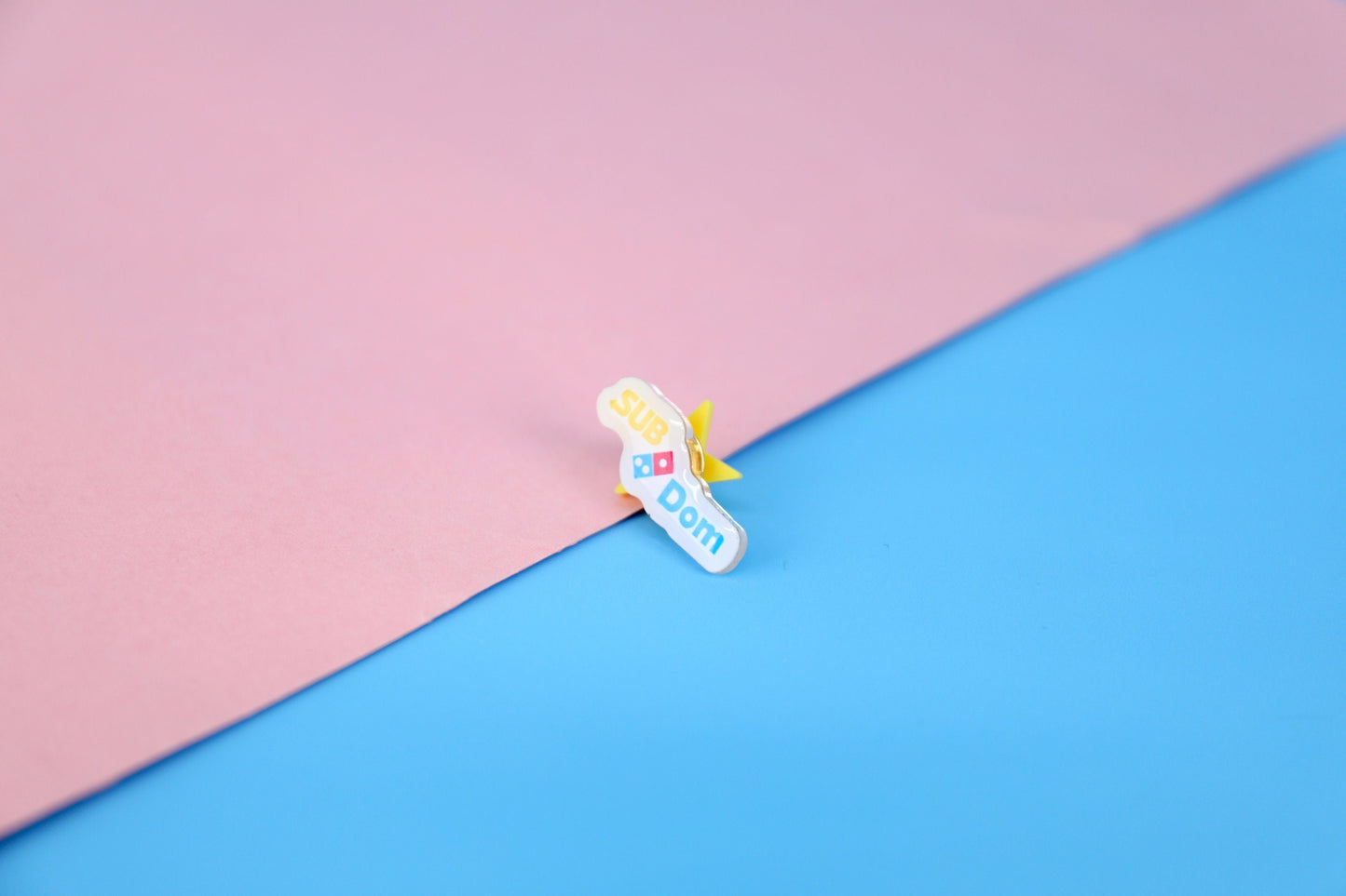 Sub / Dom Acrylic Pin | 1" Die Cut Acrylic Pin
