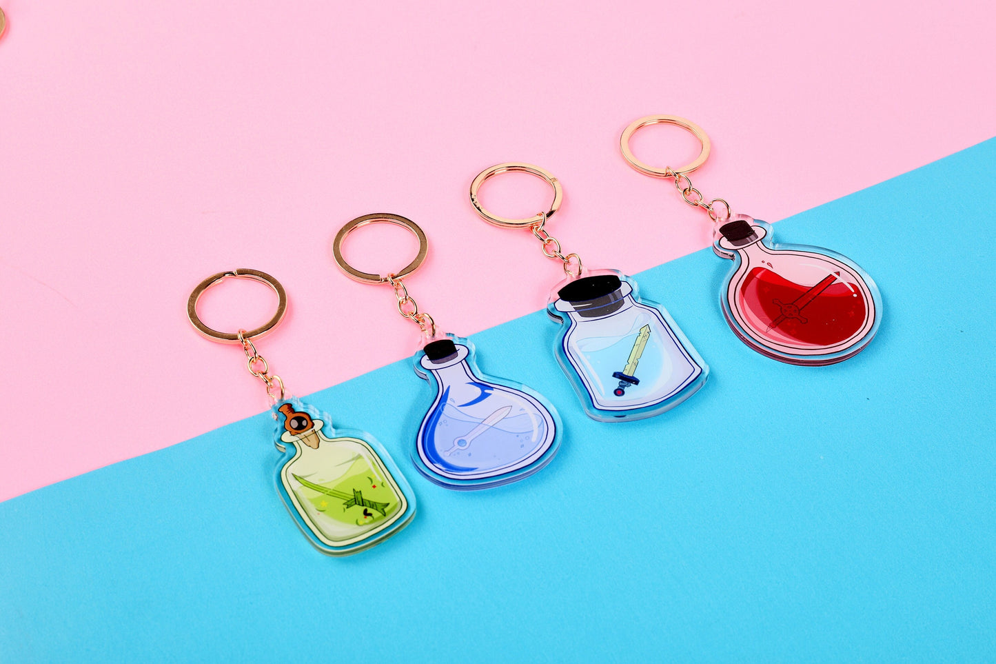 Adventure Time Swords in a Jar Keychain | 2.5 Inch Keychain