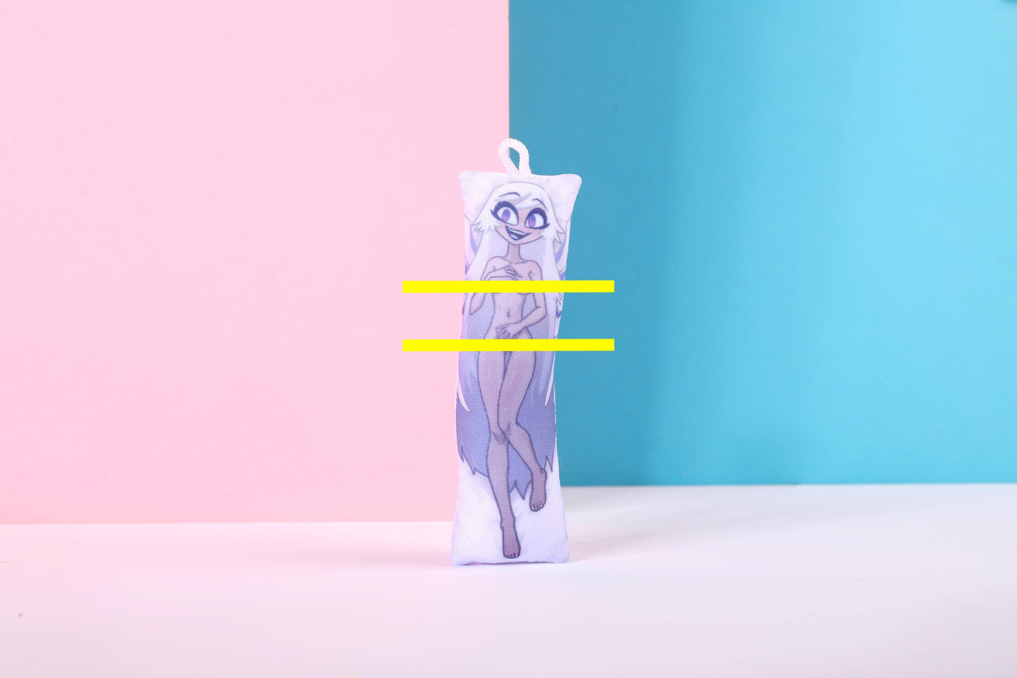 Hazbin Hotel Emily Mature Mini Dakimakura Keychain |  11x3cm Two Way Tricot Daki Keychain