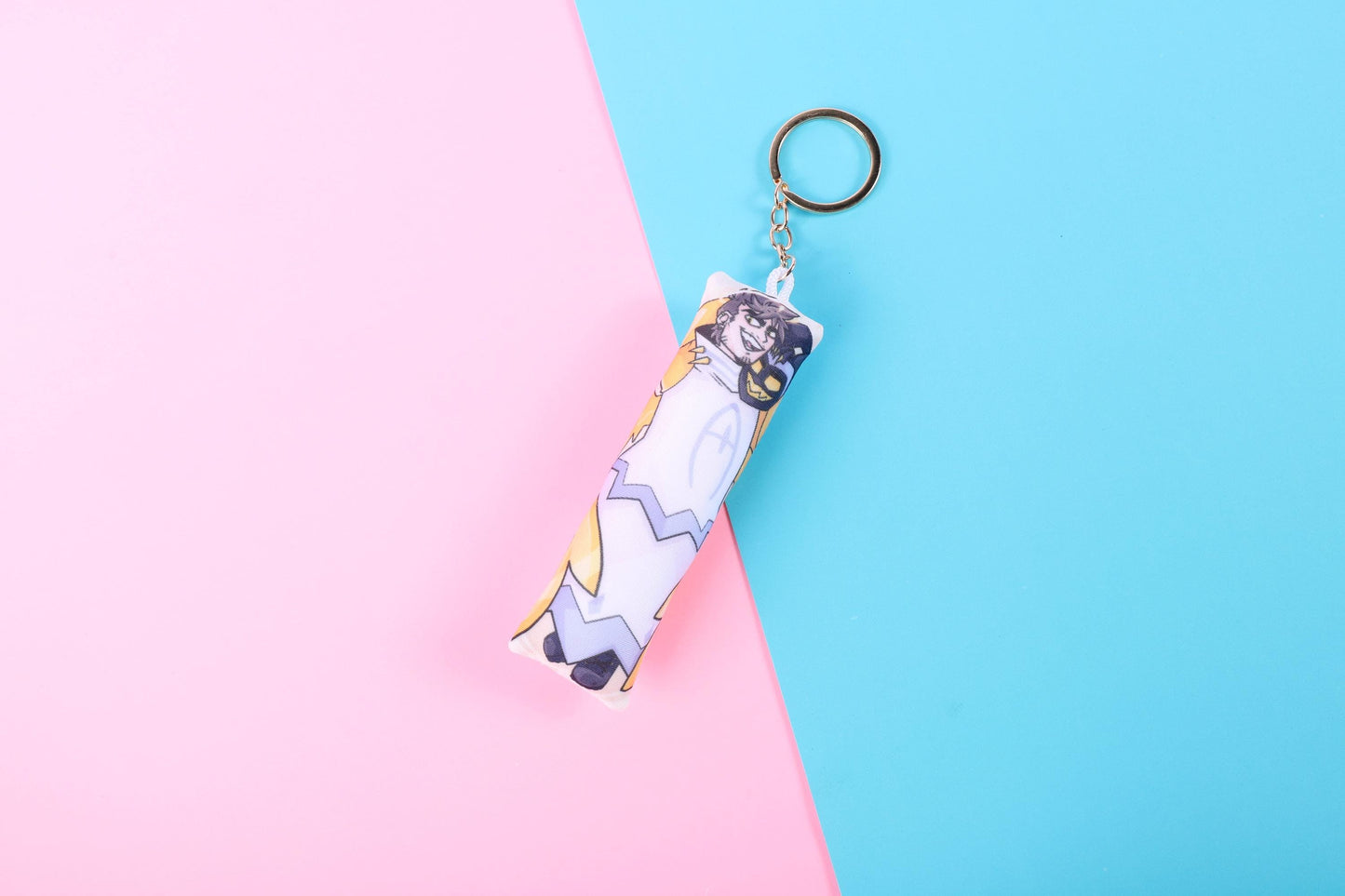 Hazbin Hotel Adam Mini Dakimakura Keychain |  11x3cm Two Way Tricot Body Pillow