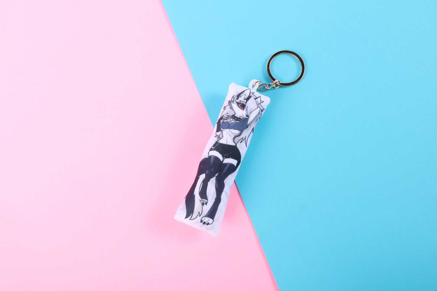 Helluva Boss Loona Mini Dakimakura Keychain |  11x3cm Two Way Tricot Daki Keyhain