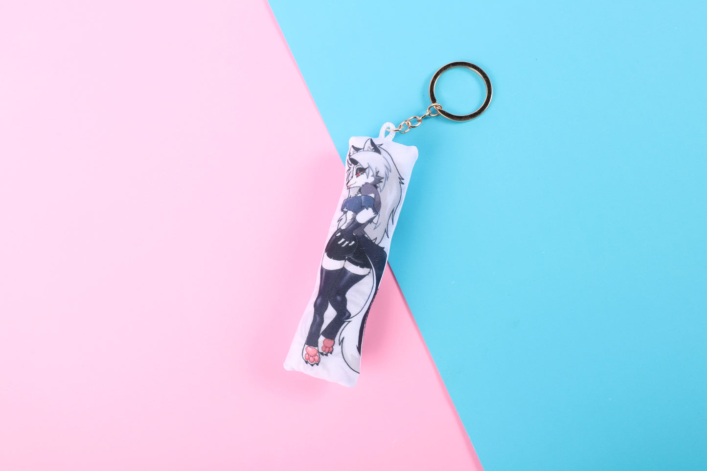 Helluva Boss Loona Mini Dakimakura Keychain |  11x3cm Two Way Tricot Daki Keyhain